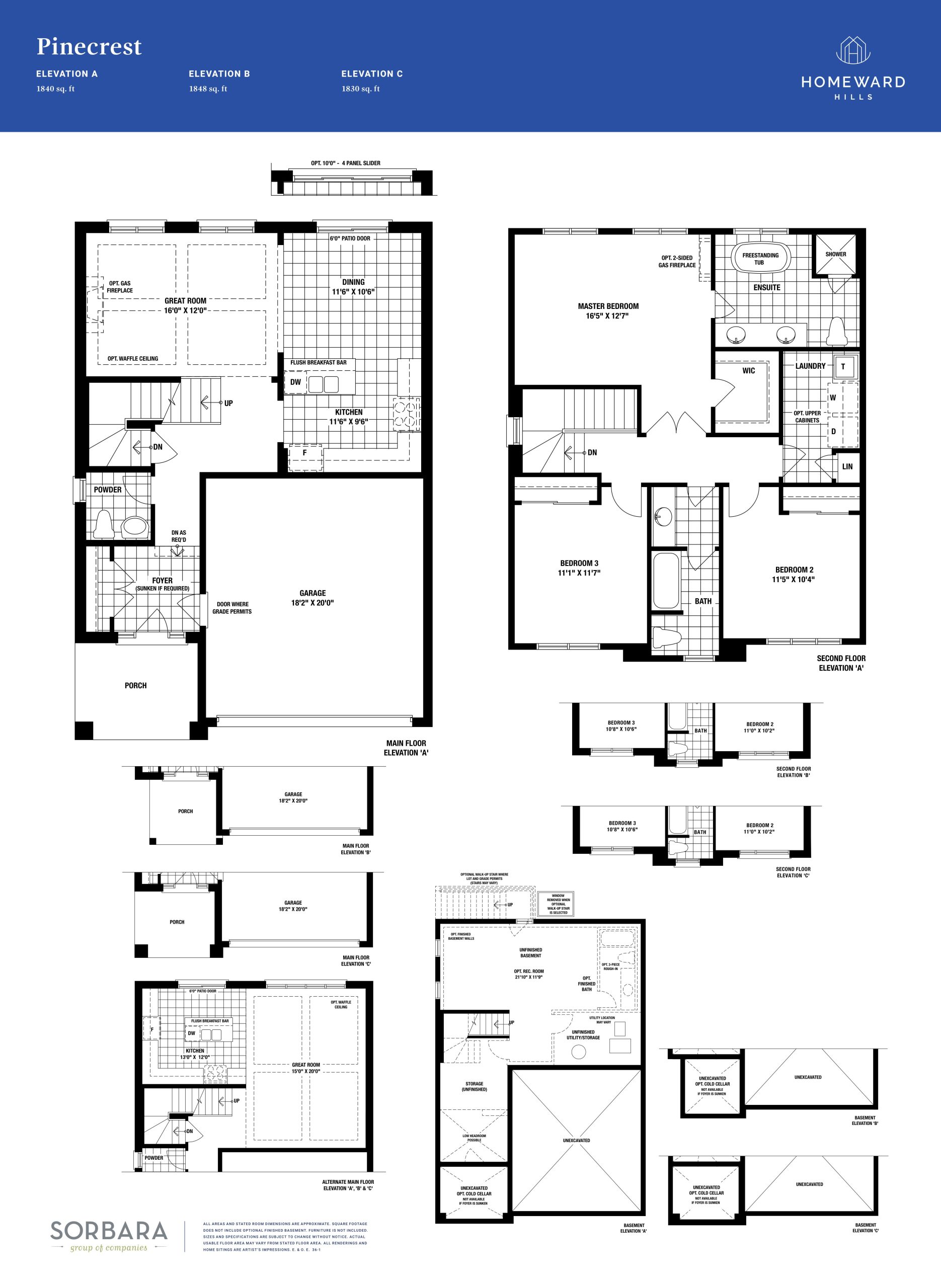 Pinecrest floor plan