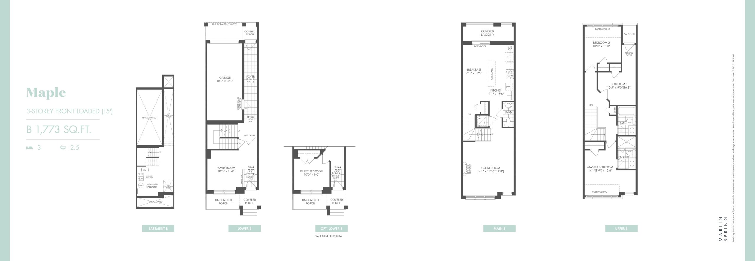 Maple floor plan