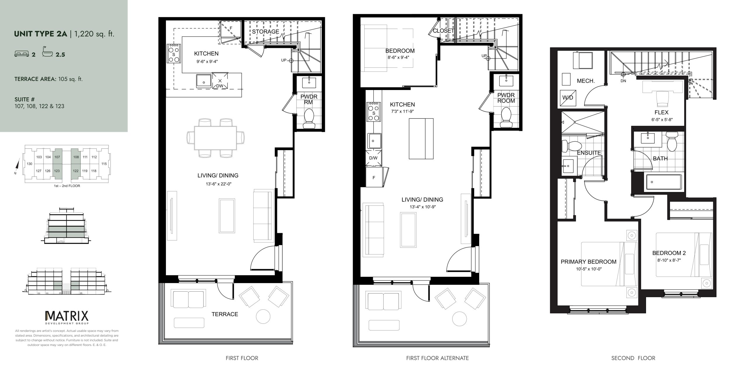 Unit Type 2A floor plan
