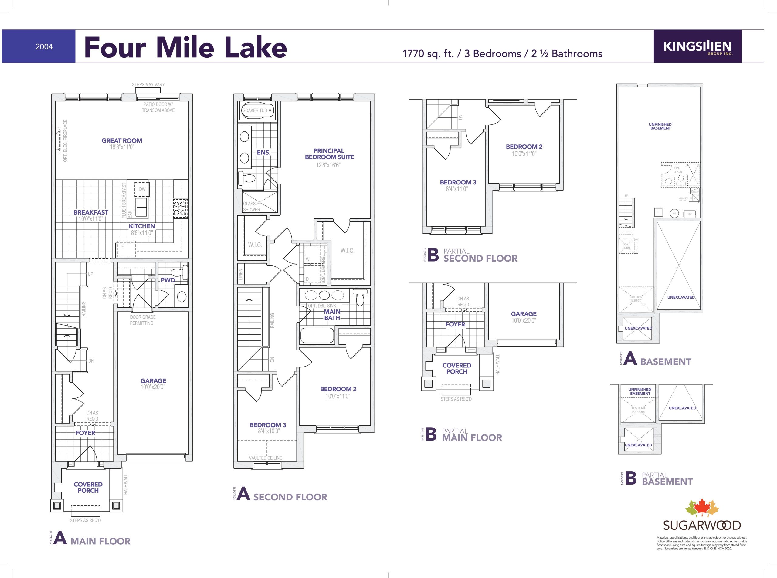 Four Mile Lake plan preview
