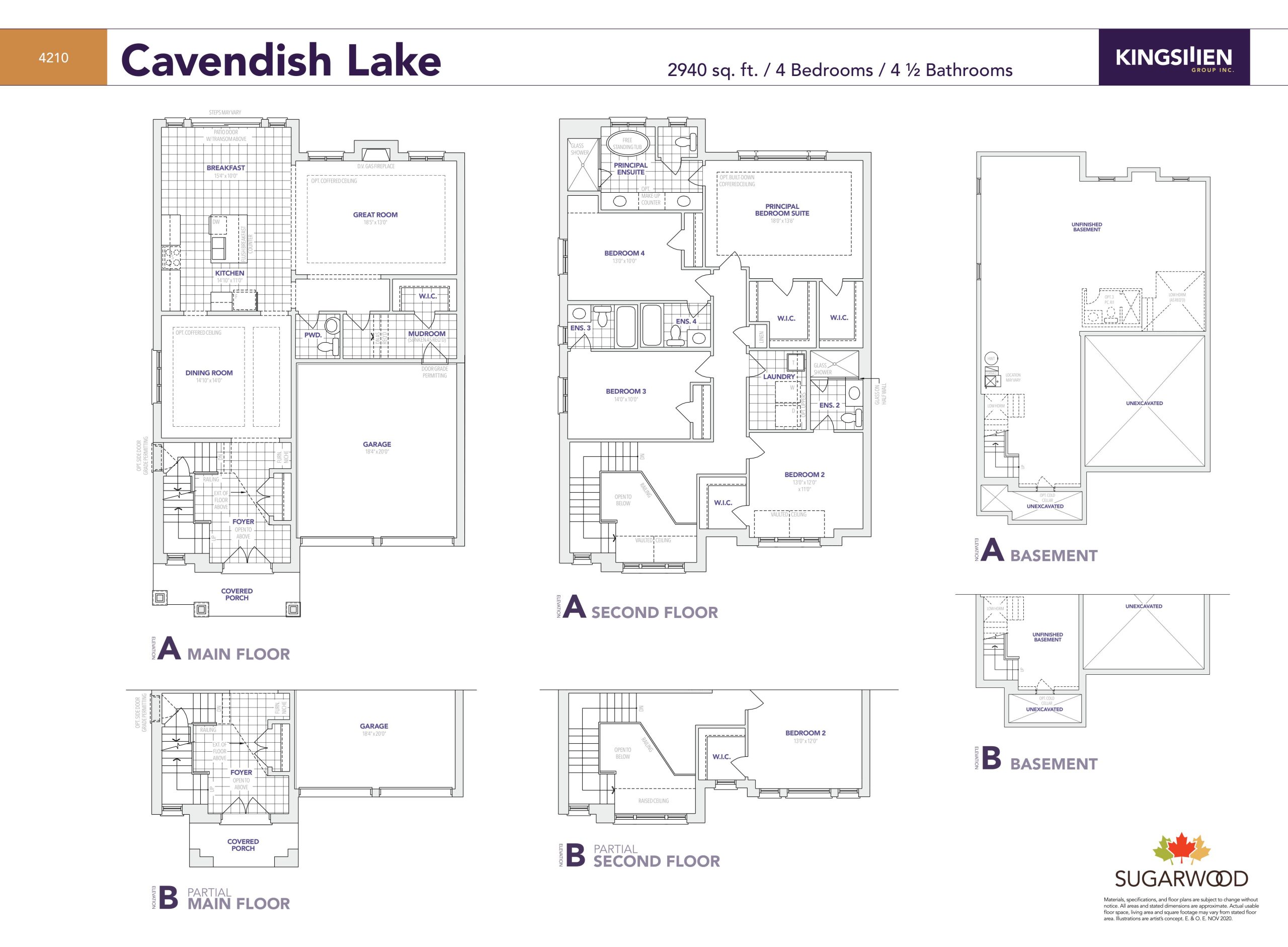 Cavendish Lake plan preview