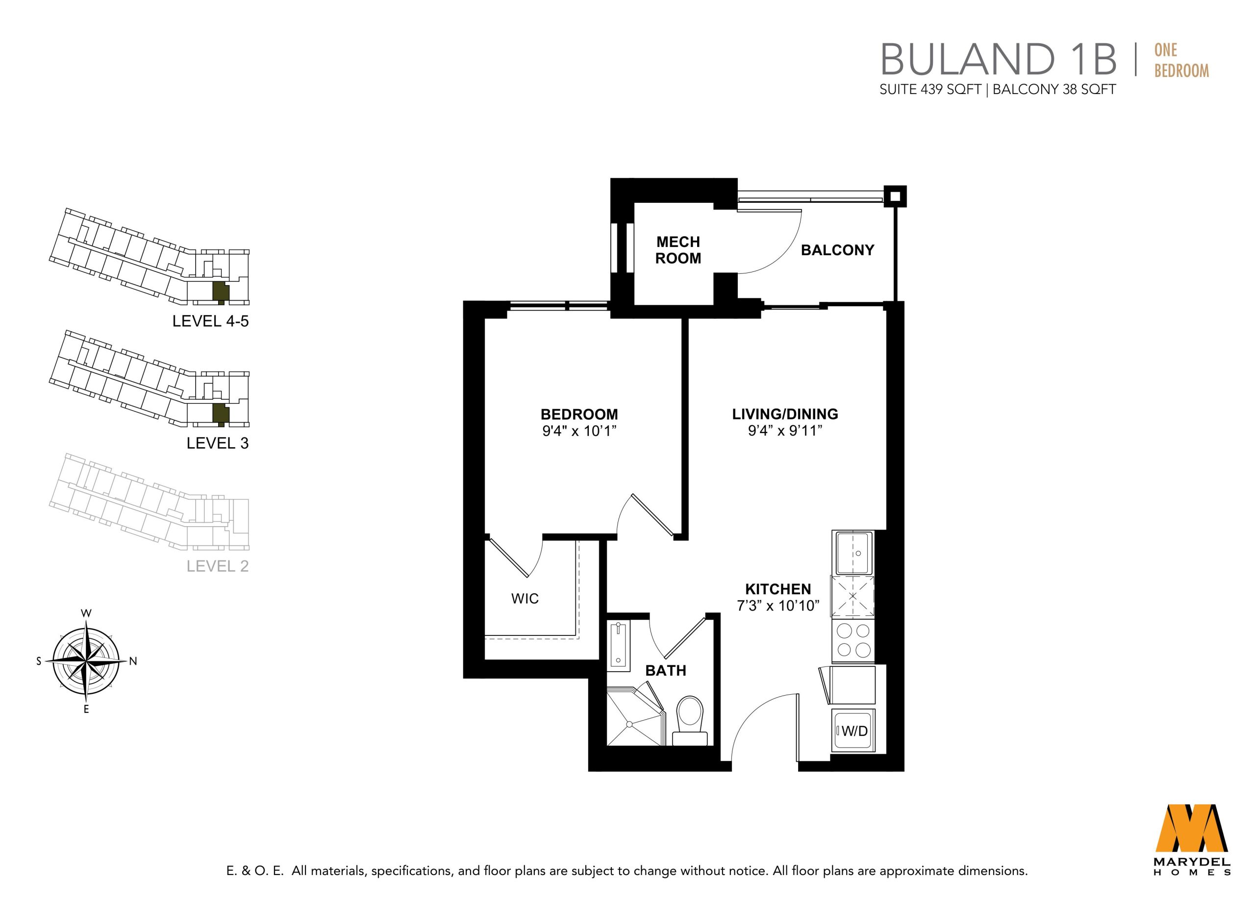 Buland 1B floor plan