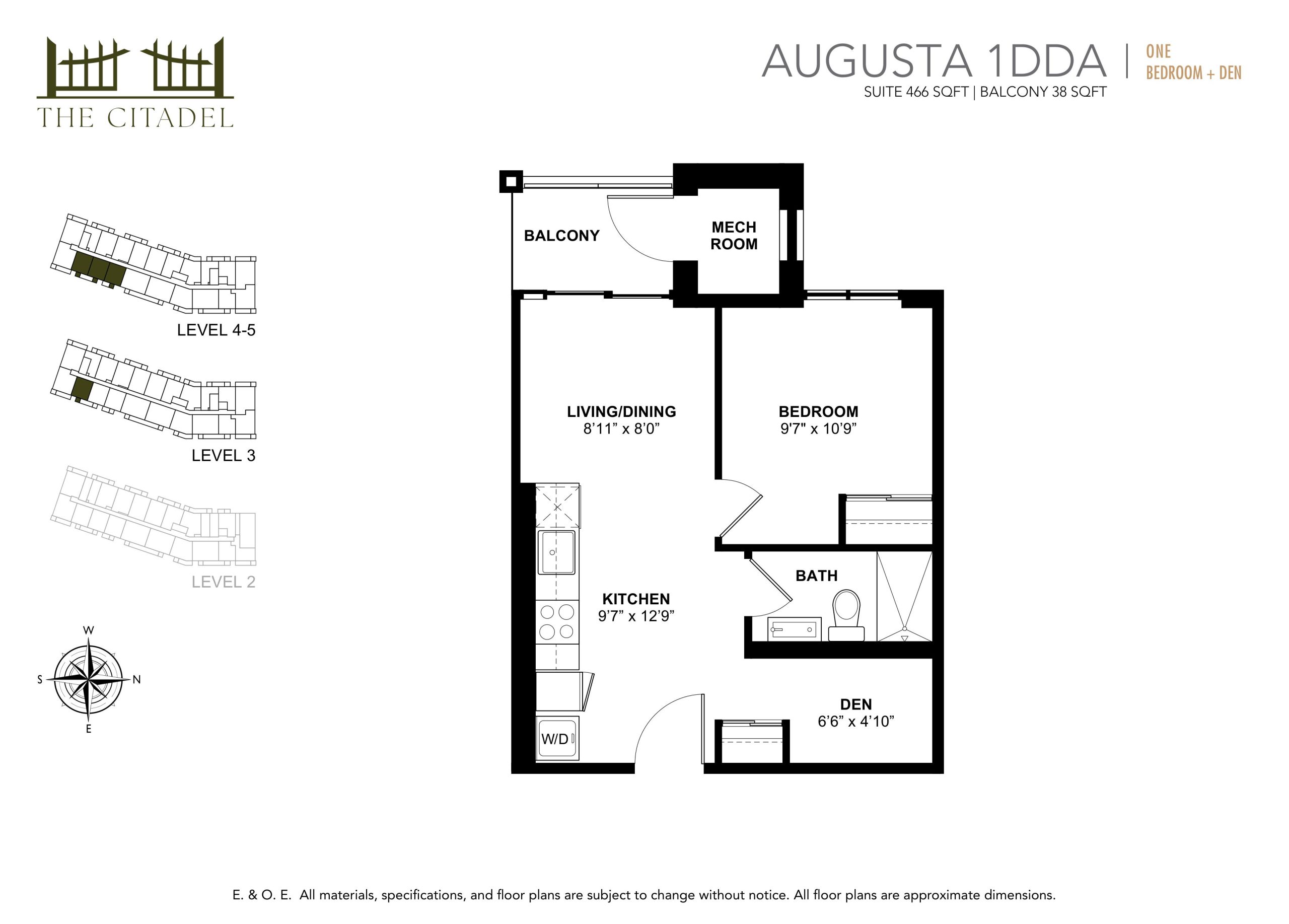 Augusta 1DDA floor plan