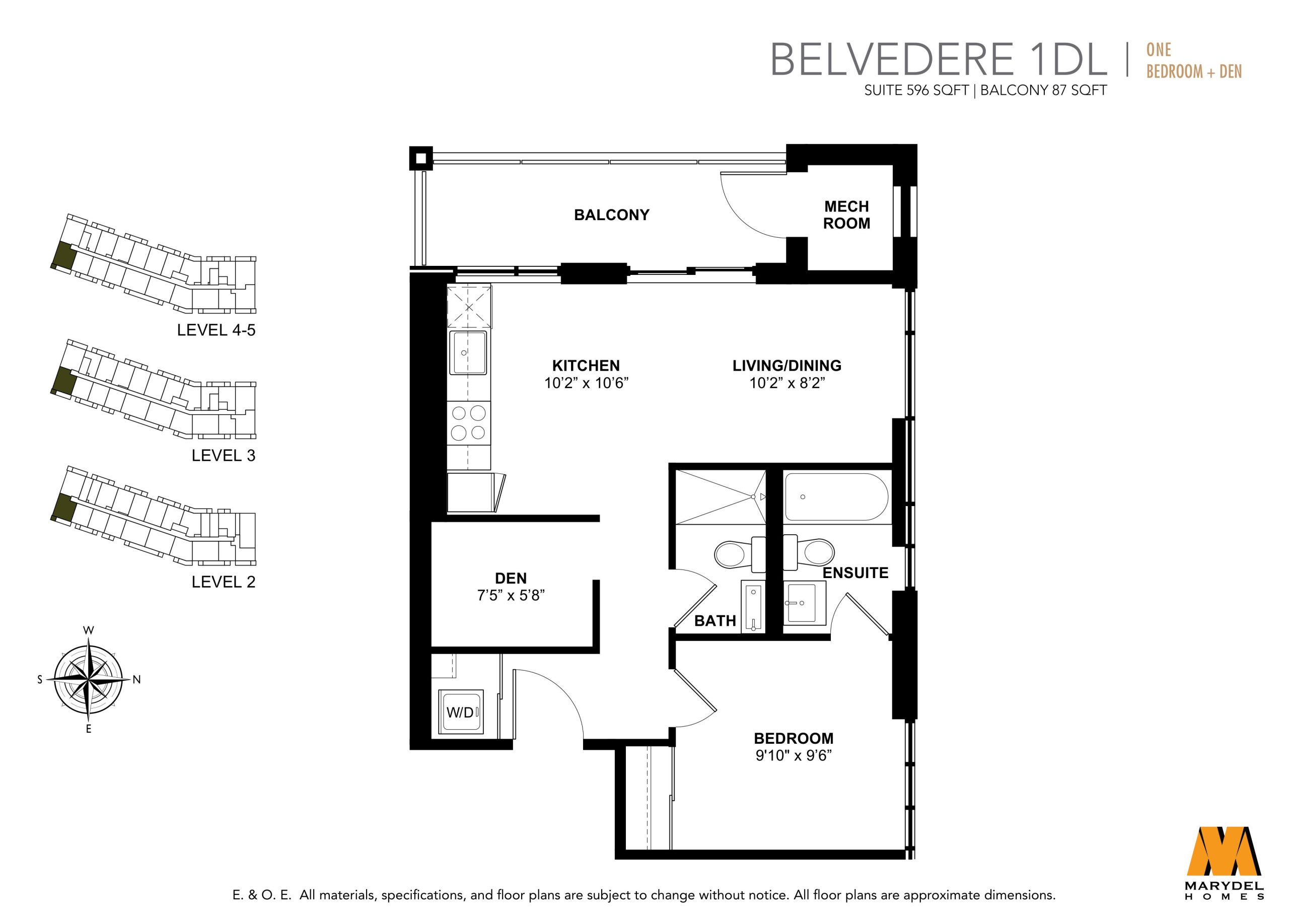Belvedere 1DL floor plan