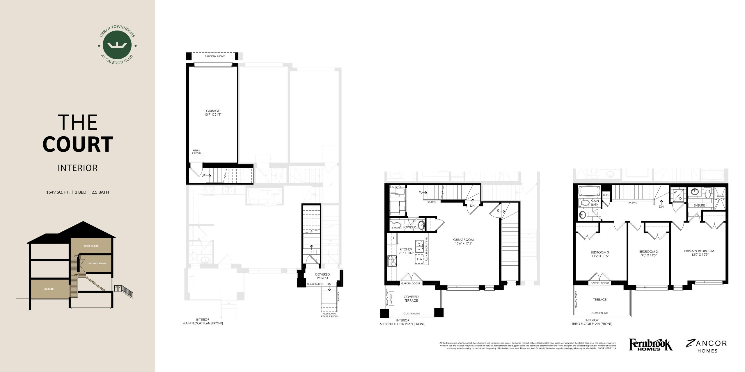 The Court - Fernbrook Homes floor plan