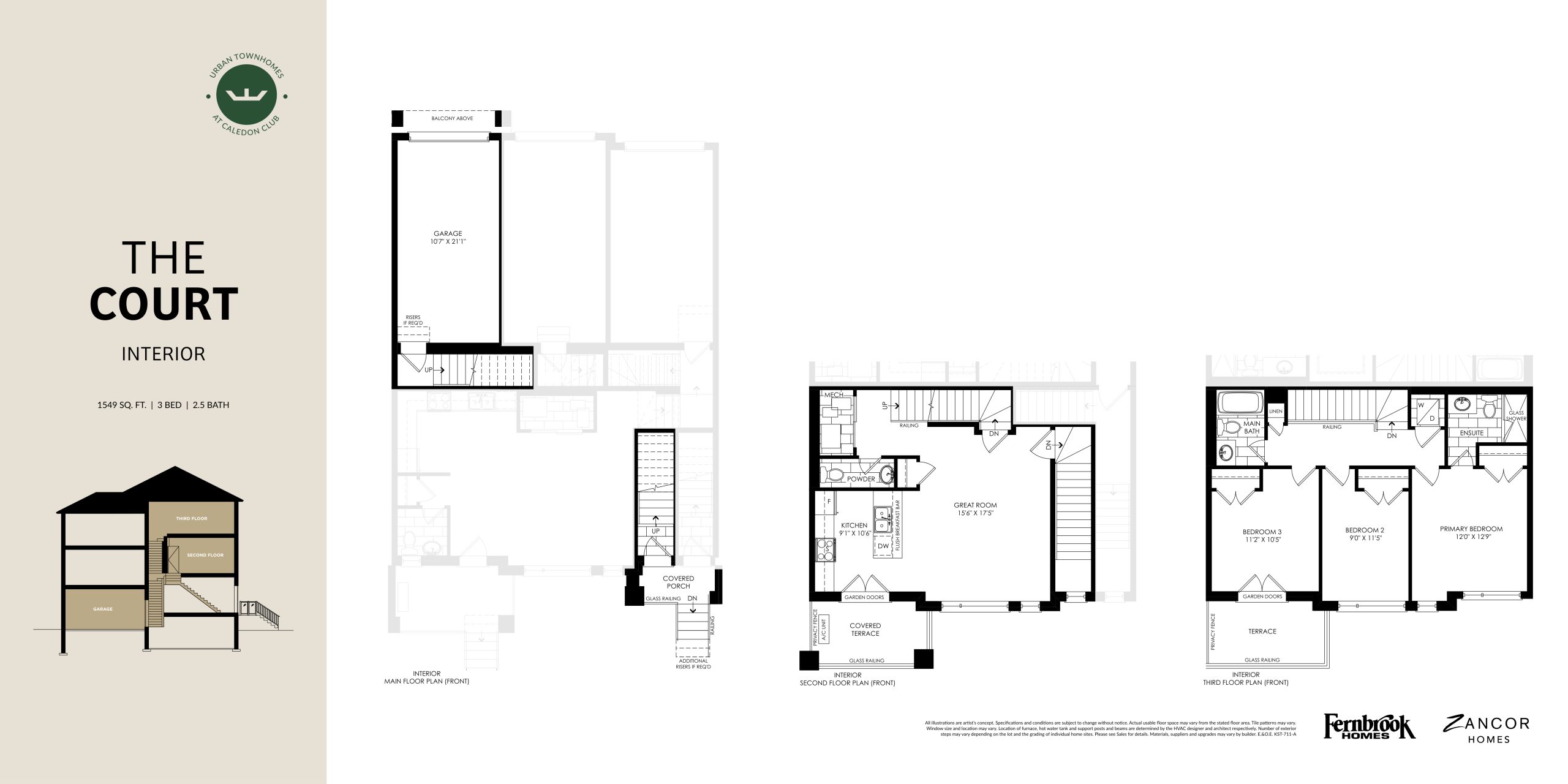 The Court - Zancor Homes floor plan