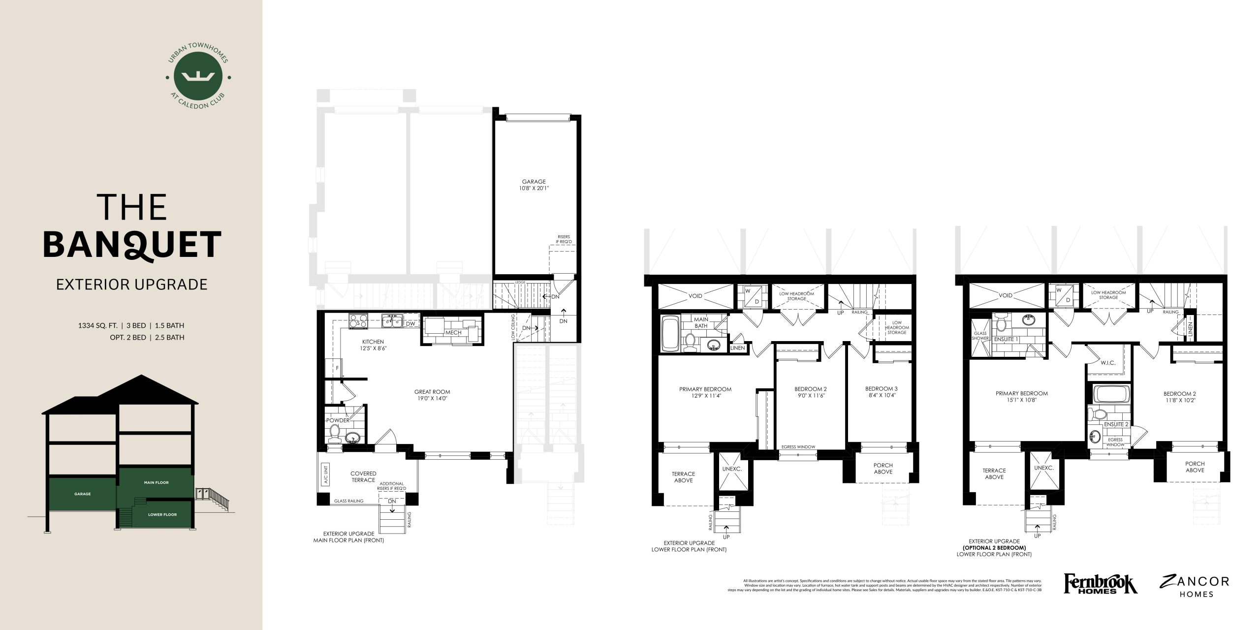 The Banquet (Exterior Upgrade) - Zancor Homes floor plan