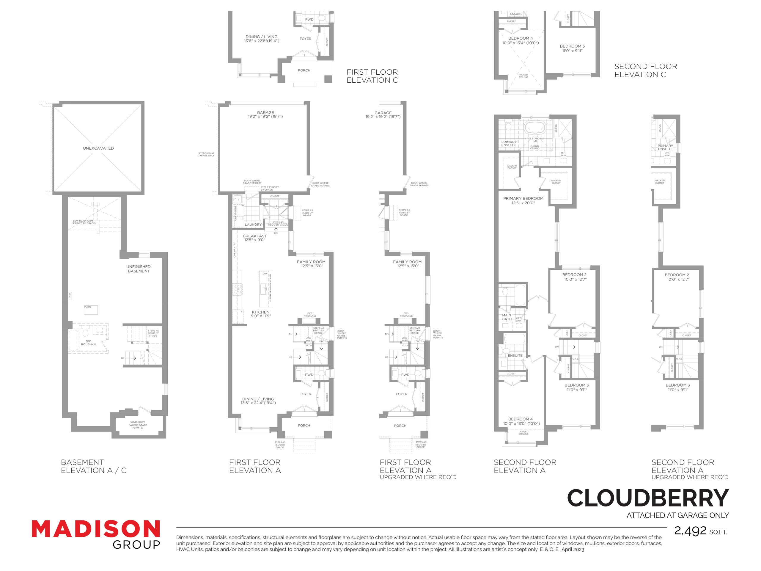 Cloudberry floor plan