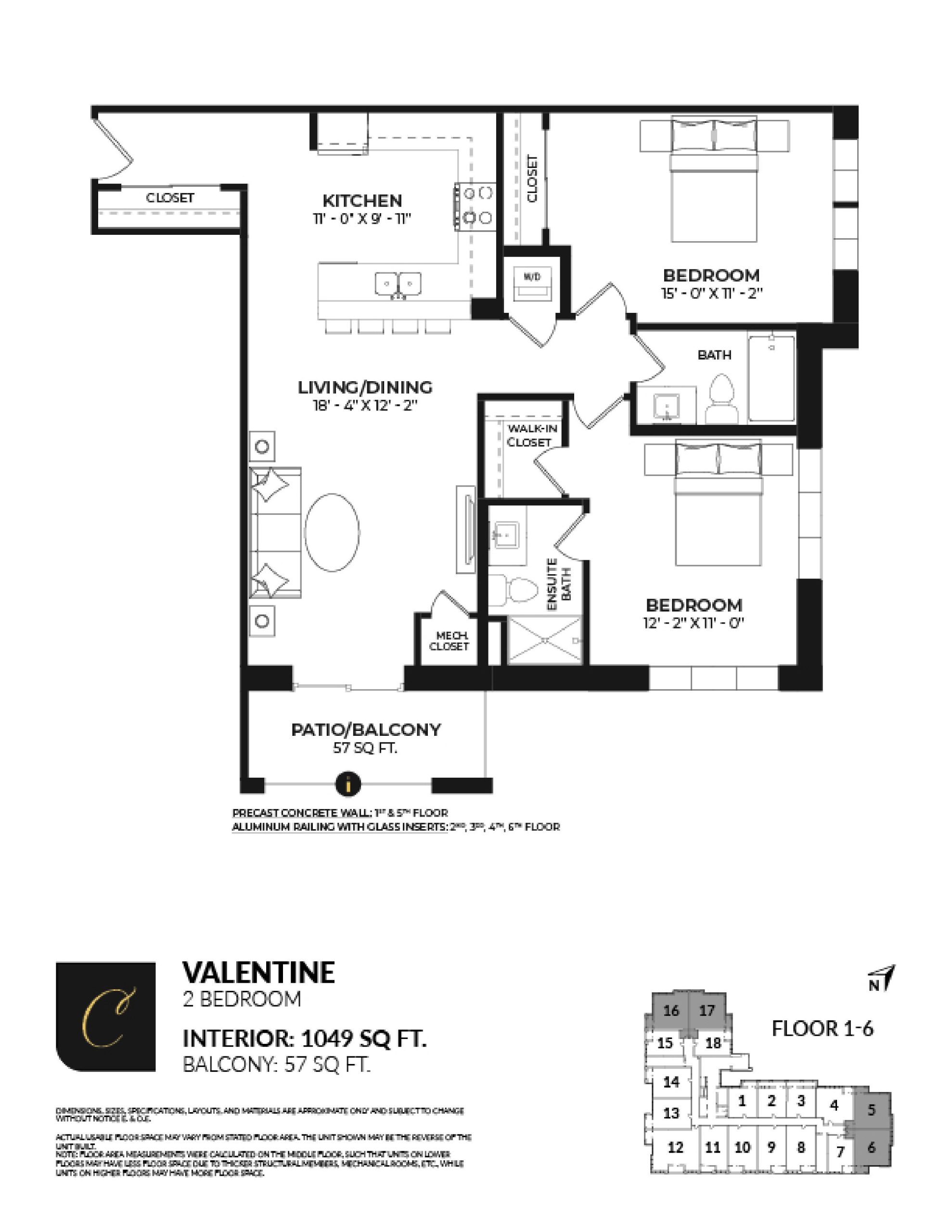 Valentine floor plan
