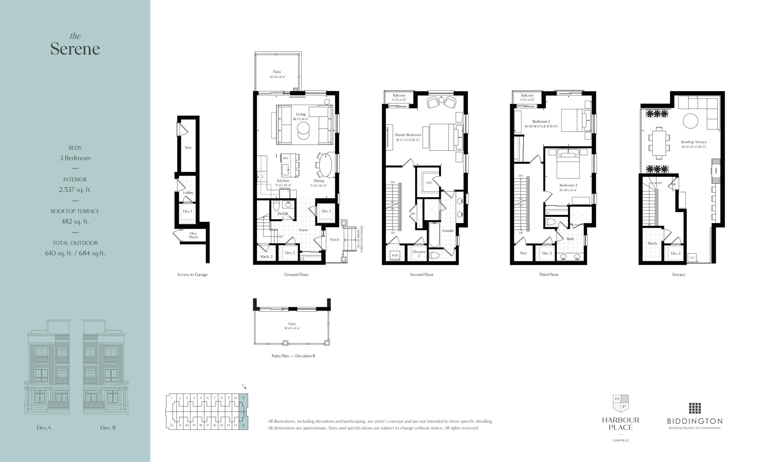 The Serene floor plan