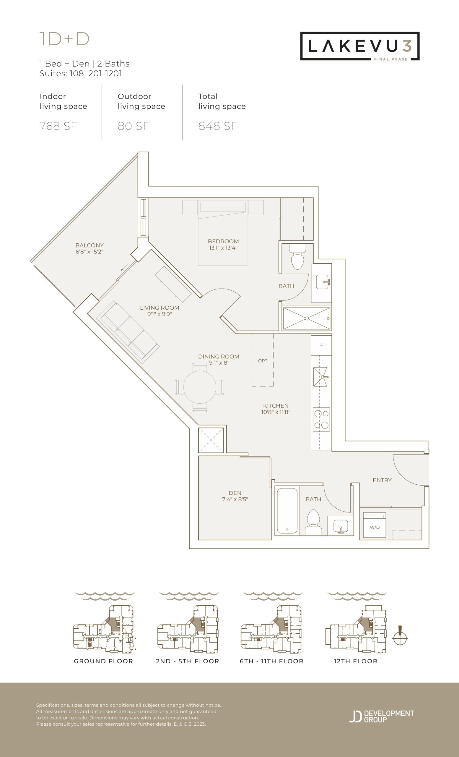 1D+D floor plan