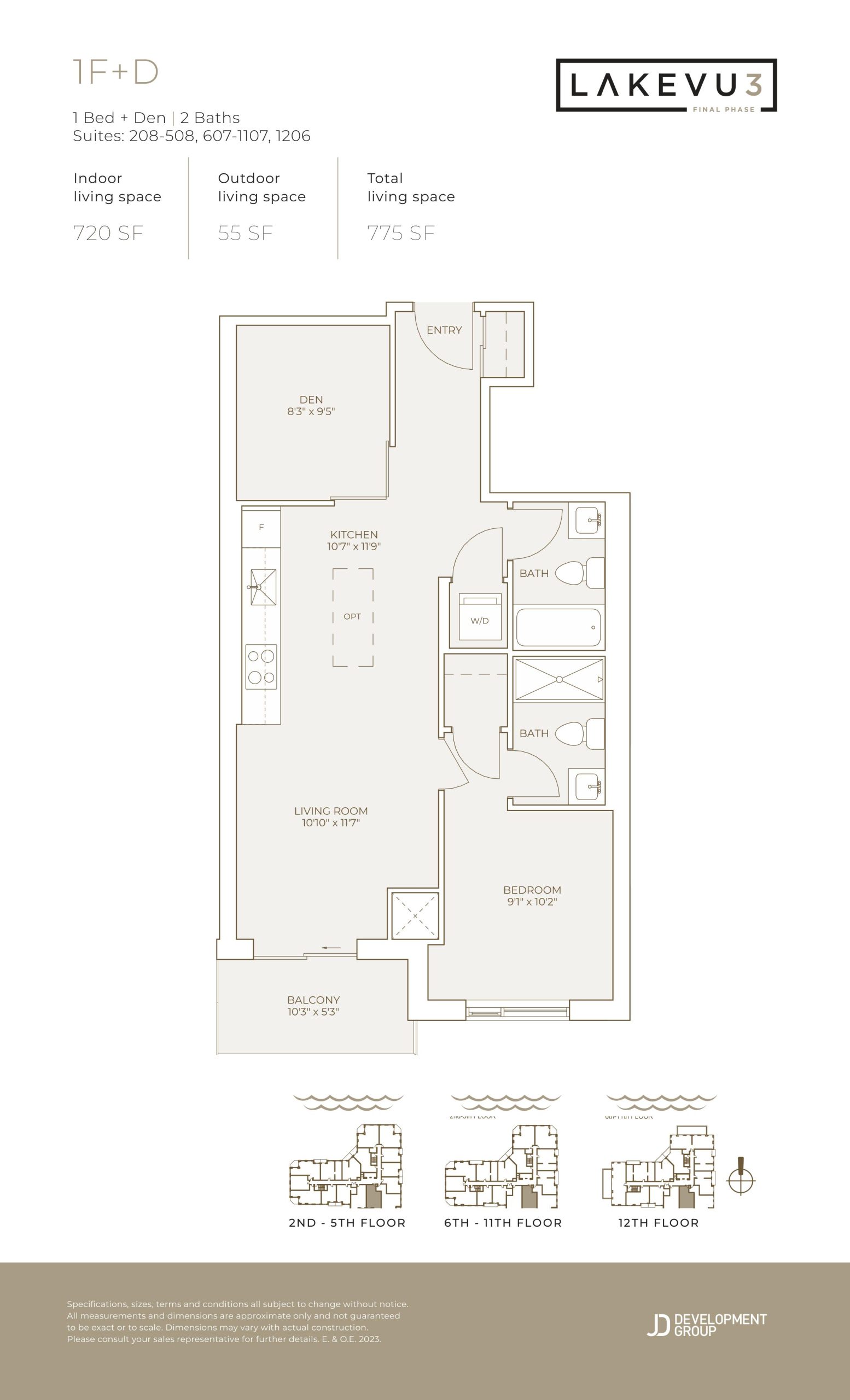 1F+D floor plan