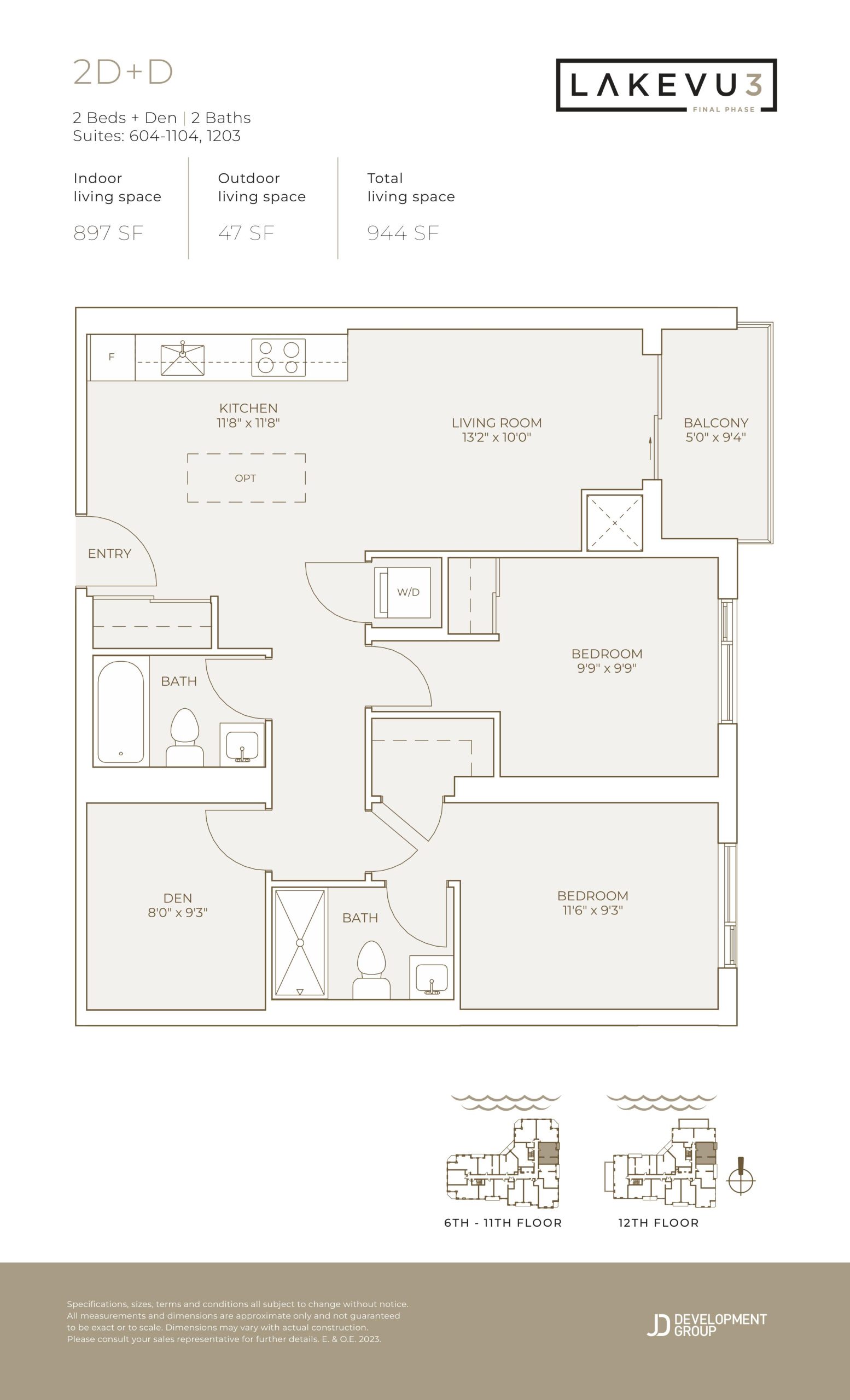 2D+D floor plan