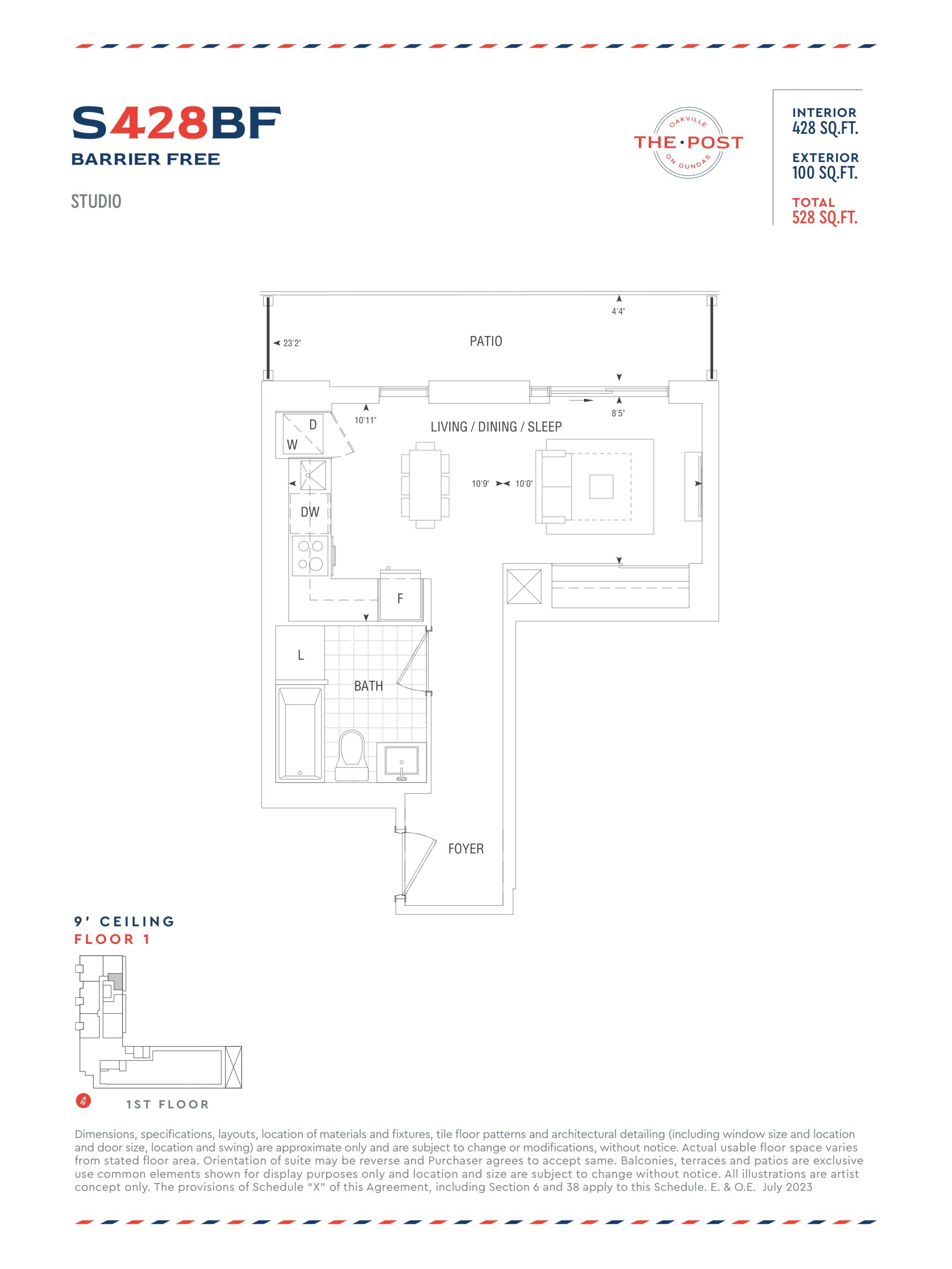S428BF floor plan