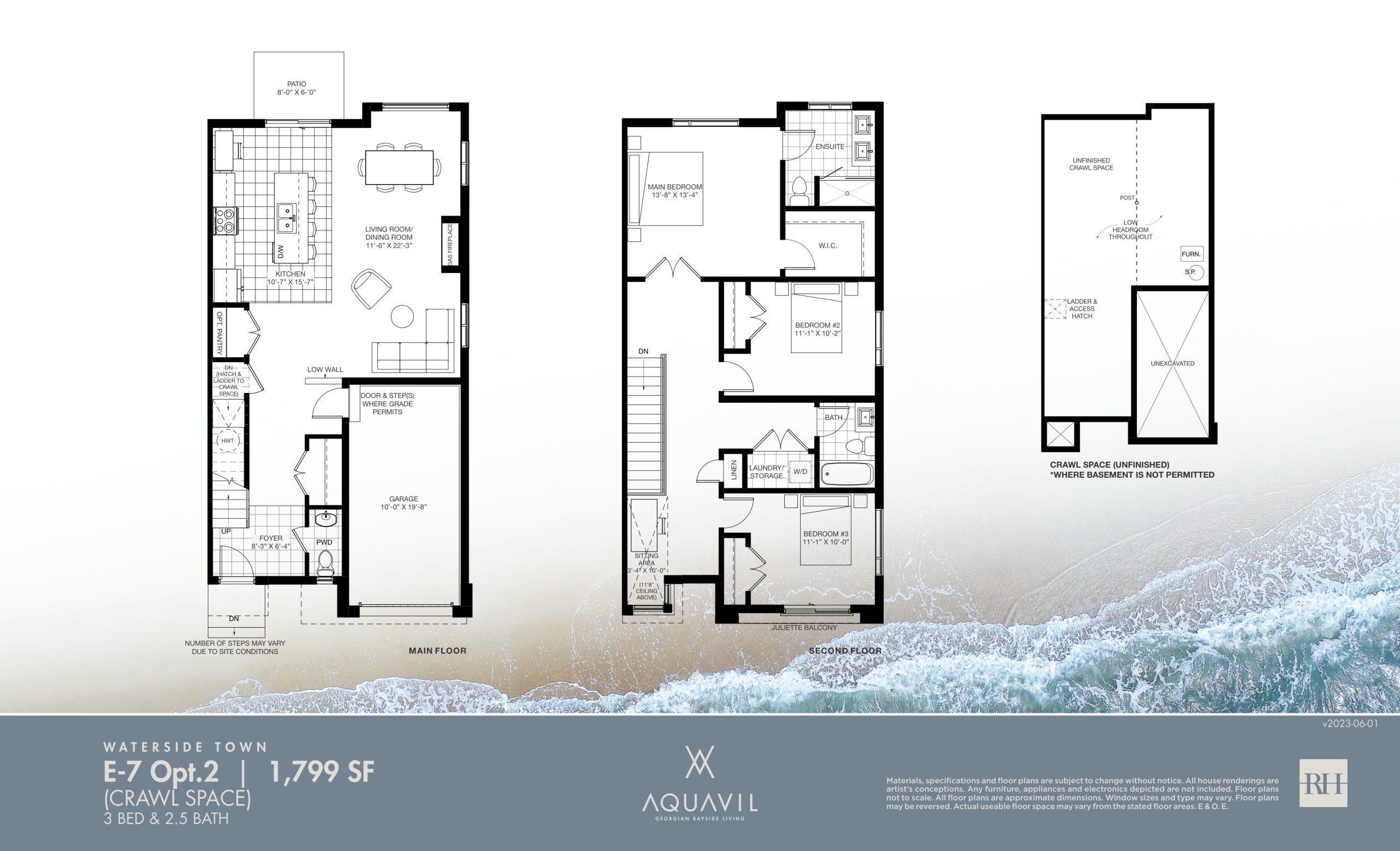 E-7 Opt. 2 (Crawl Space) floor plan
