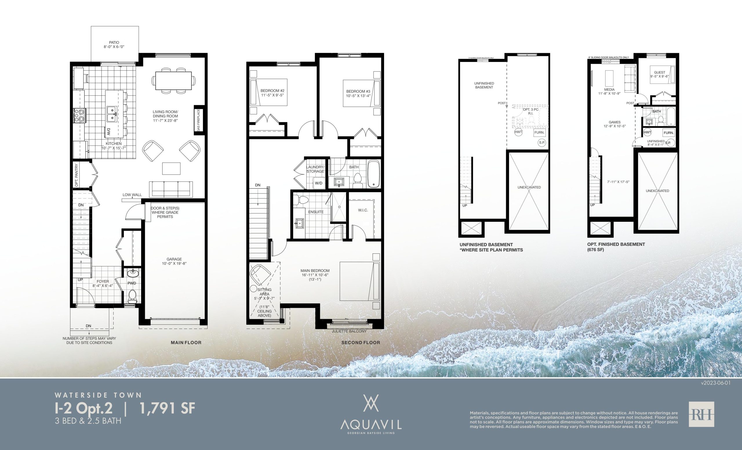 I-2 Opt. 2 (Basement) floor plan