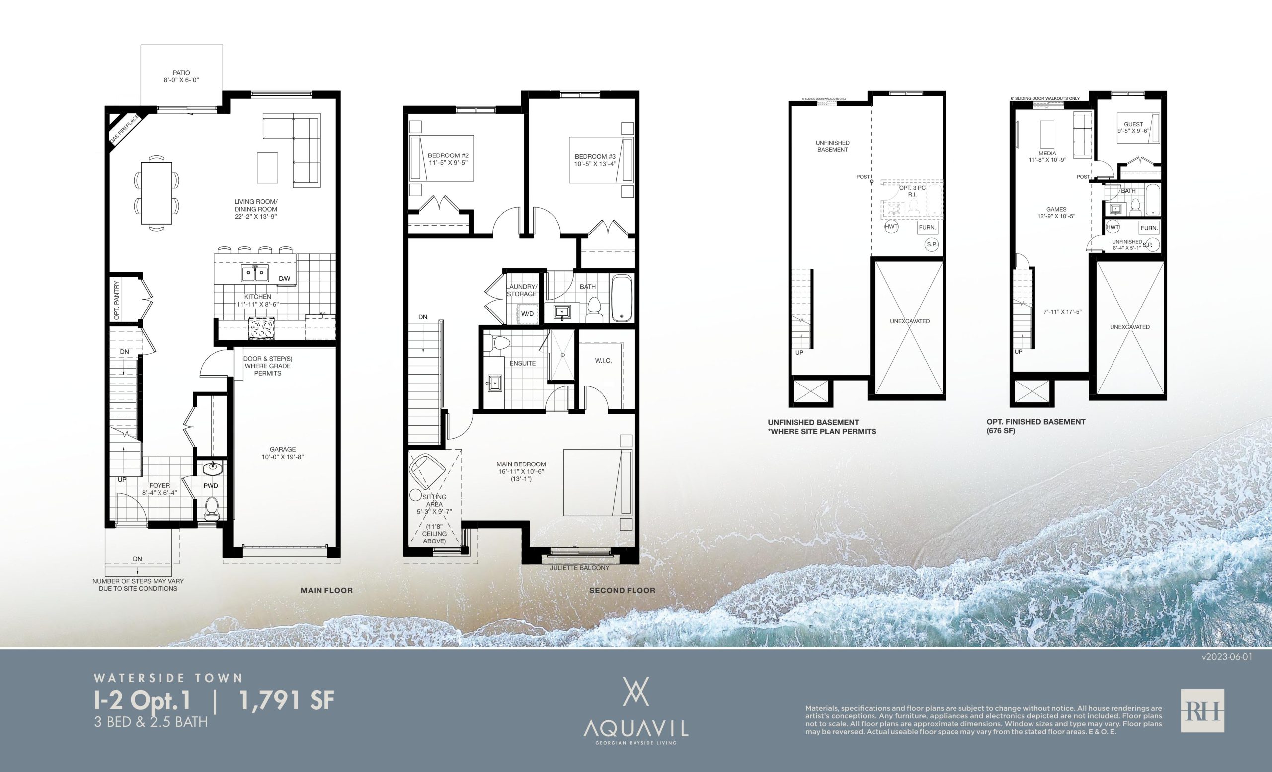 I-2 Opt. 1 (Basement) floor plan