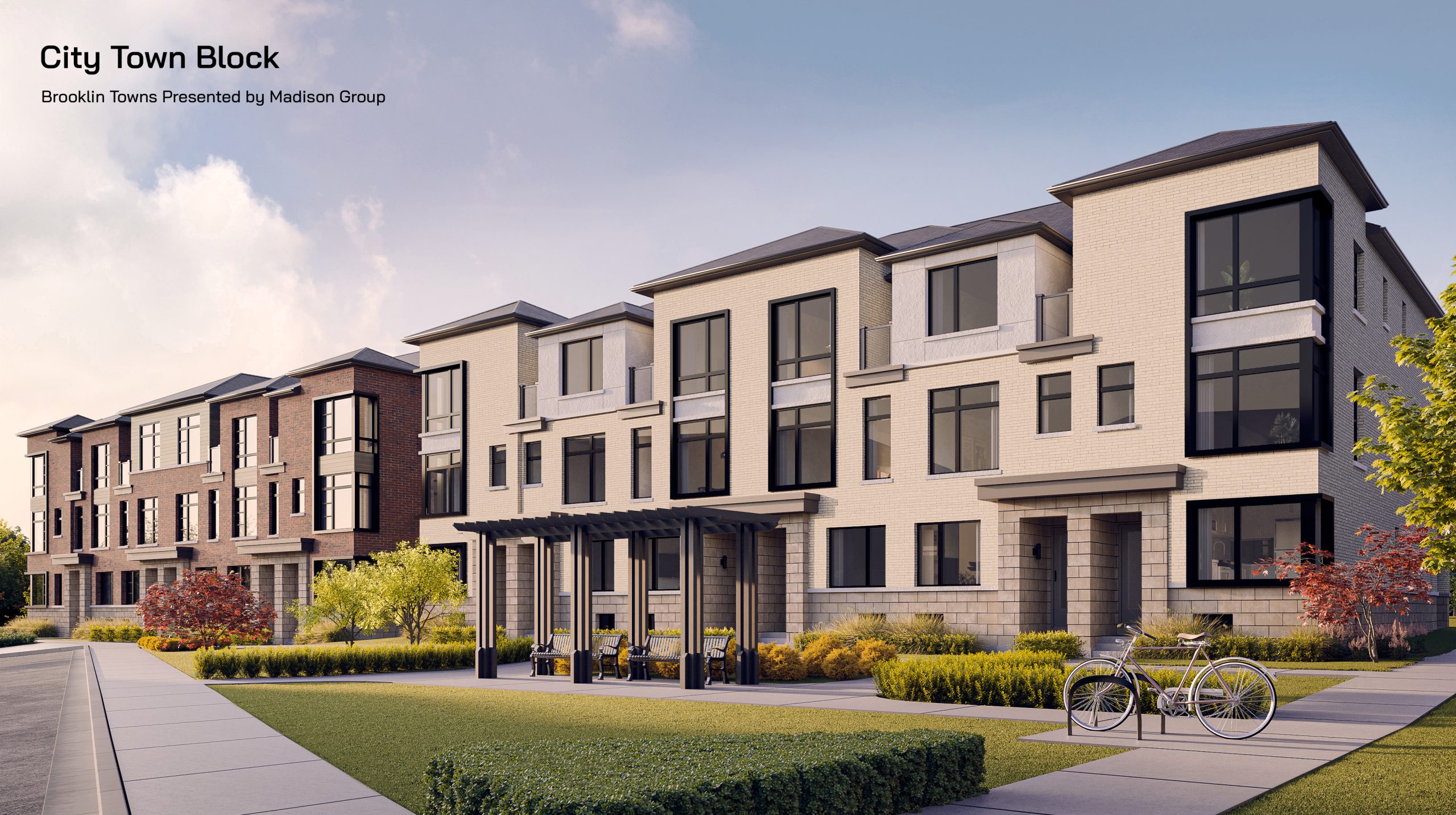 Brooklin Towns in Whitby — rendering 2