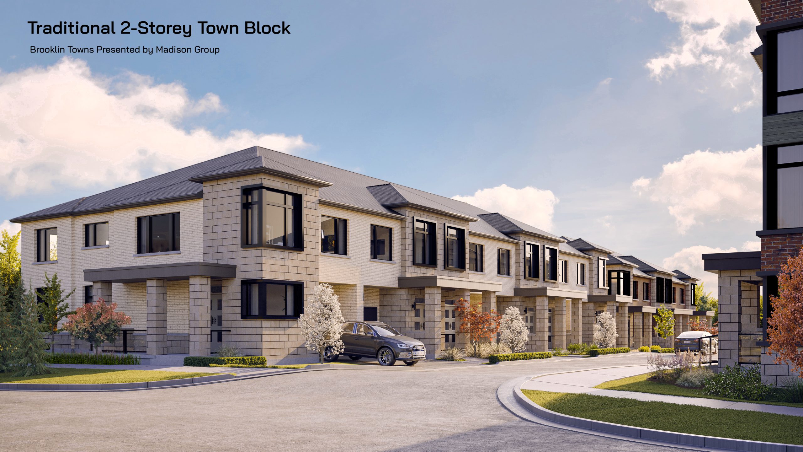 Brooklin Towns in Whitby — rendering 3