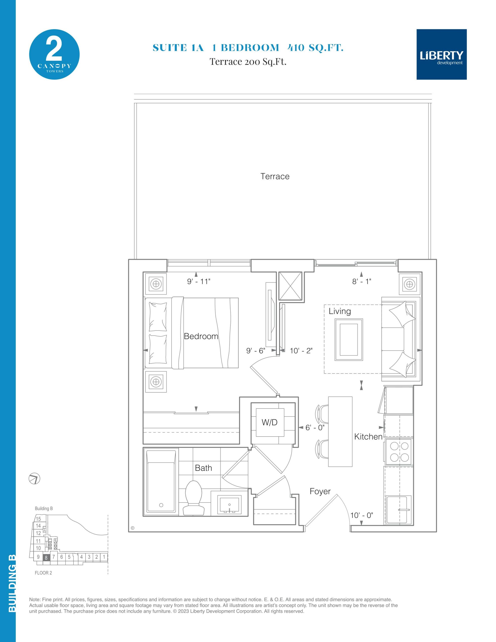 Suite 1A floor plan