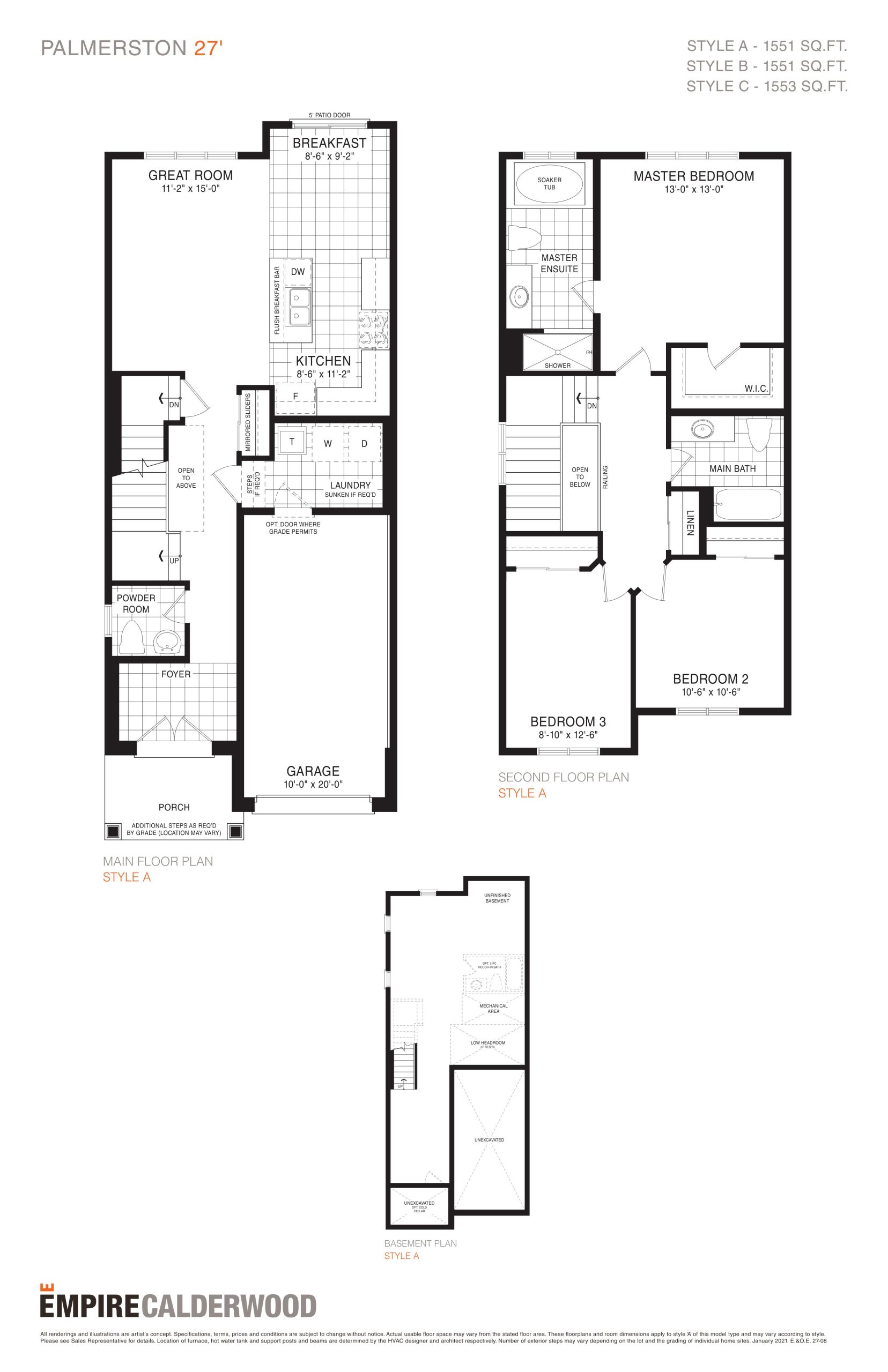 Palmerston 27' floor plan