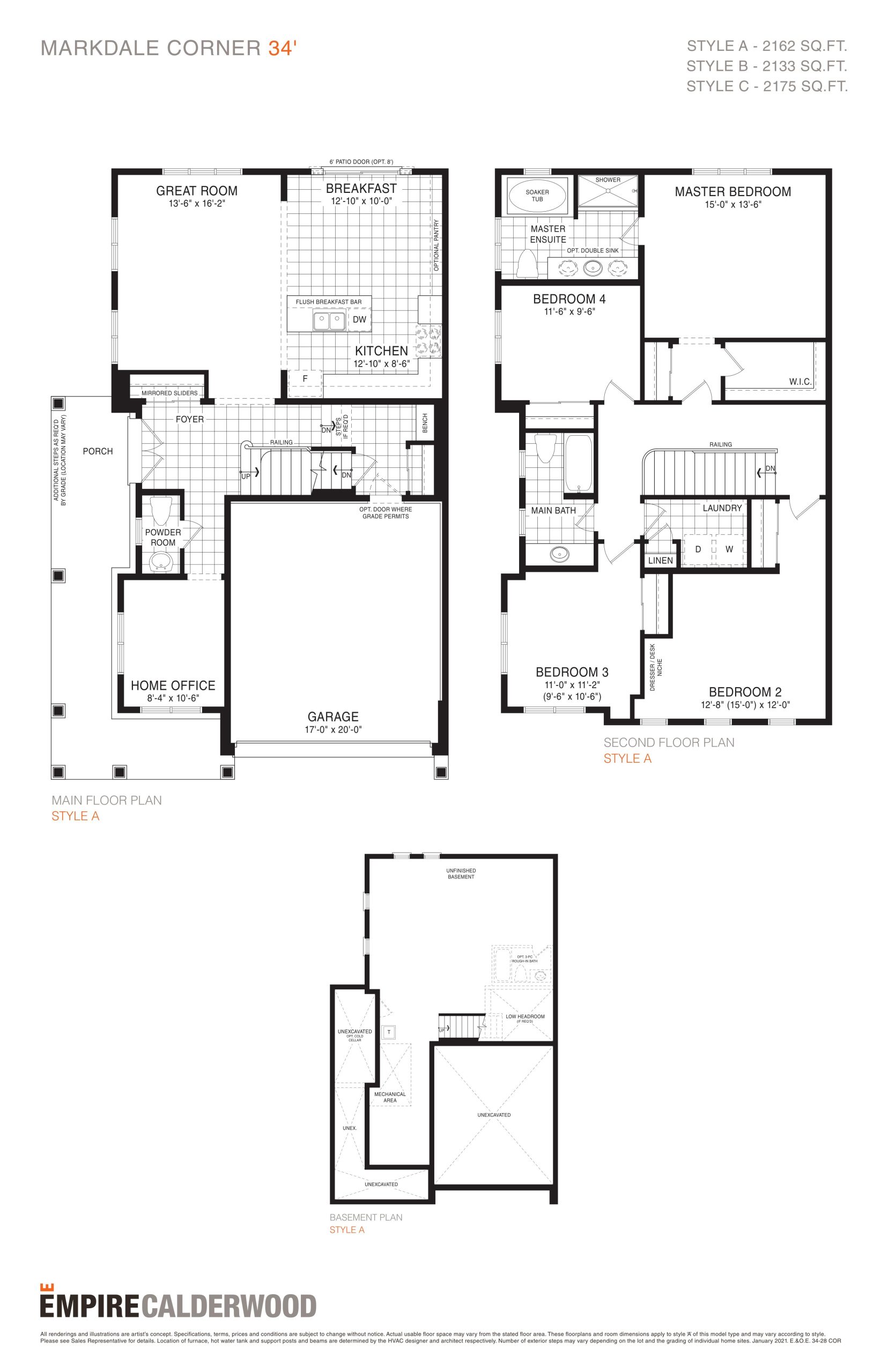 Markdale Corner 34' floor plan