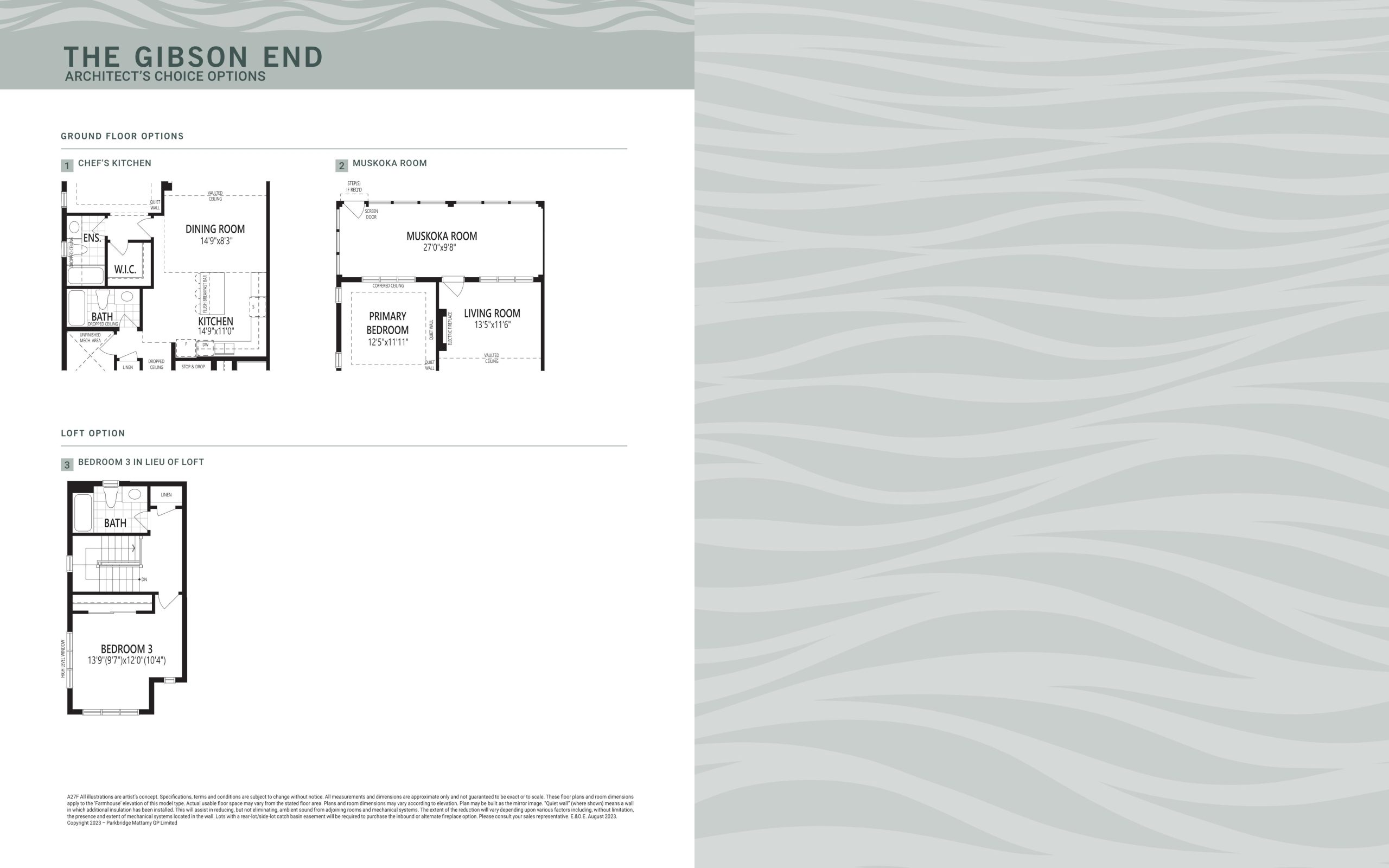 The Gibson End (Architect Option) floor plan