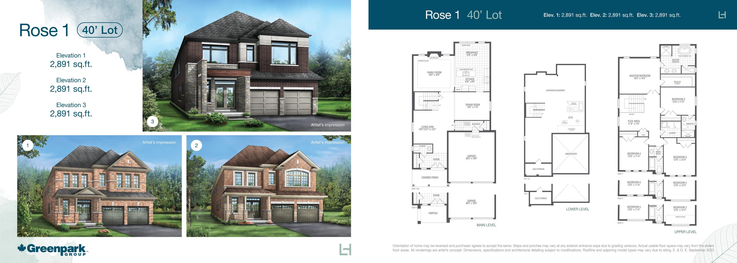Rose 1 floor plan