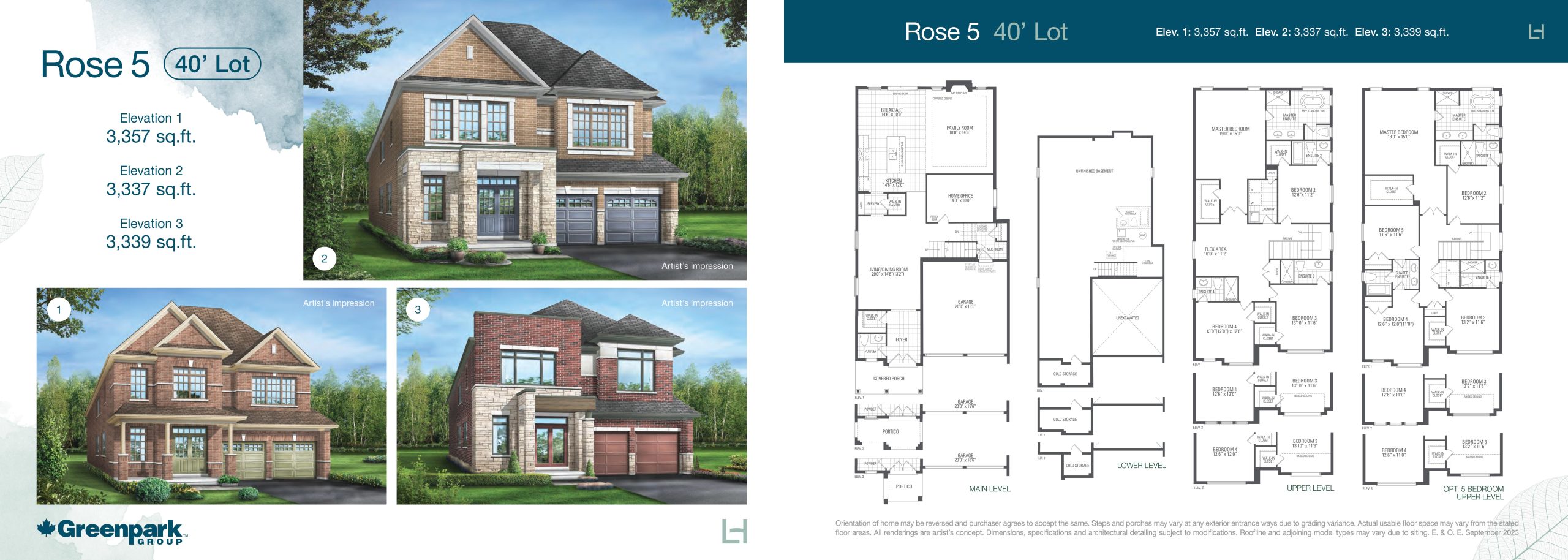 Rose 5 floor plan