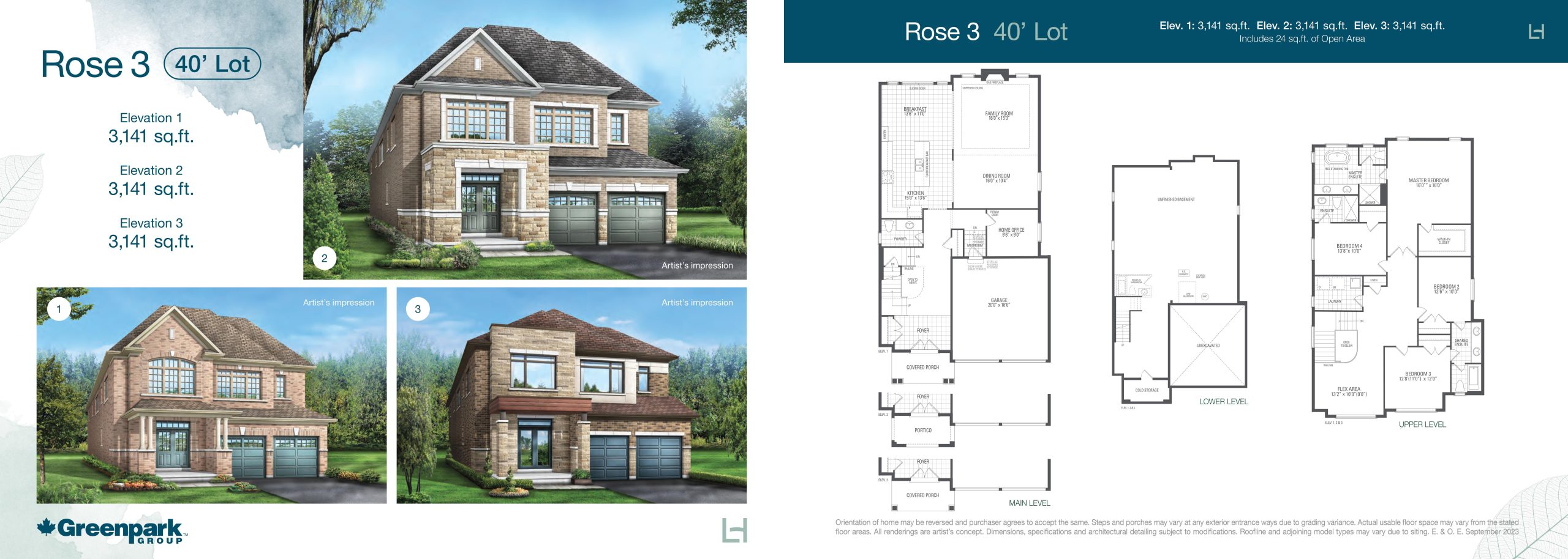 Rose 3 floor plan