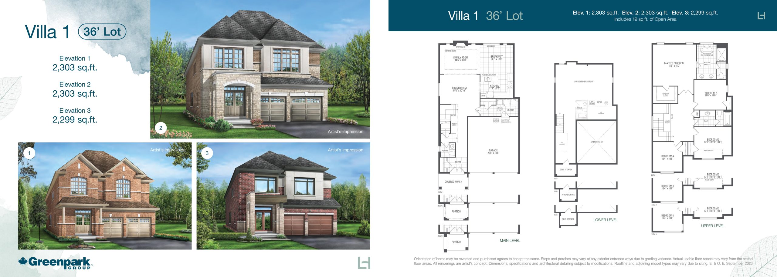 Villa 1 floor plan