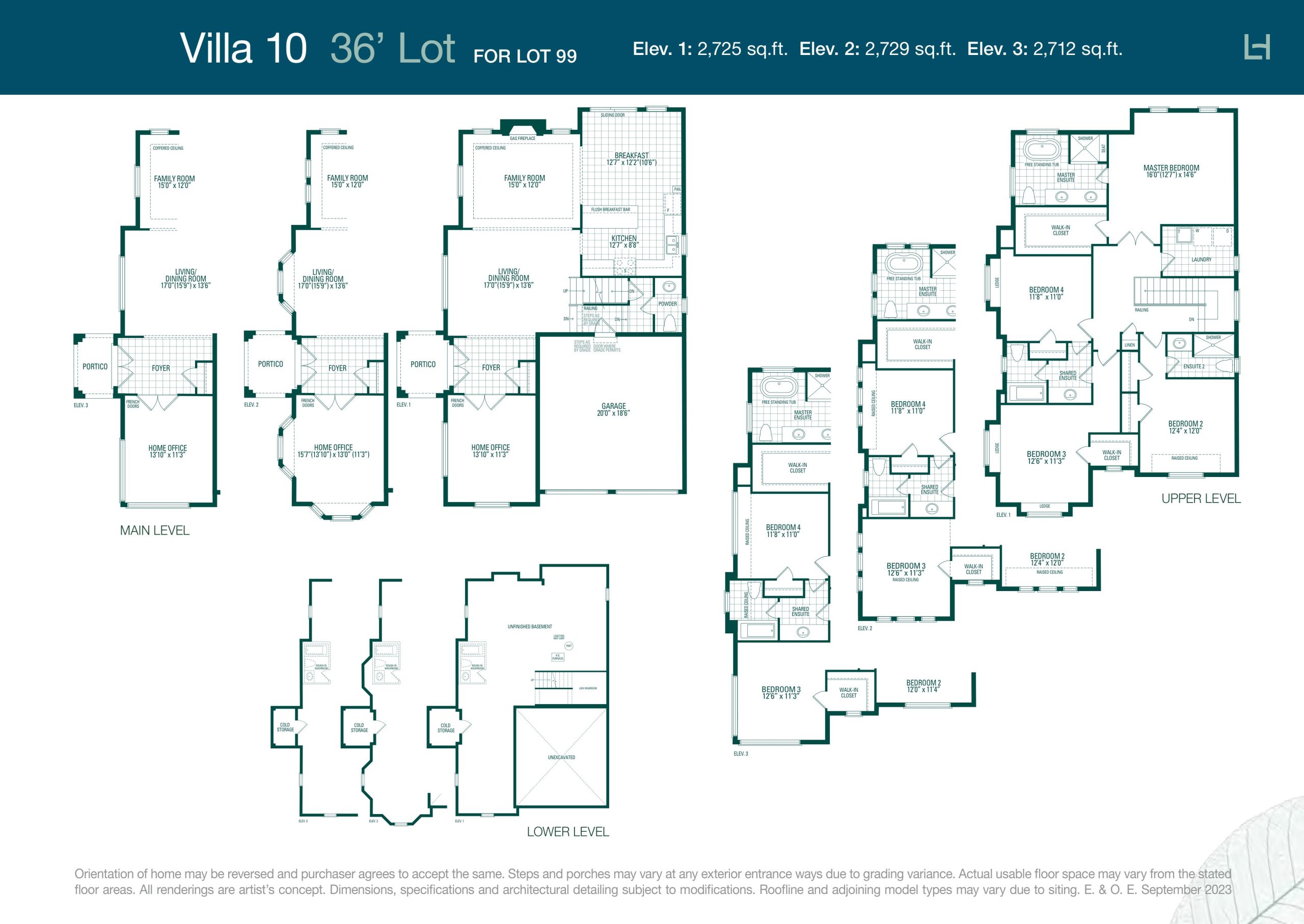 Villa 10 floor plan