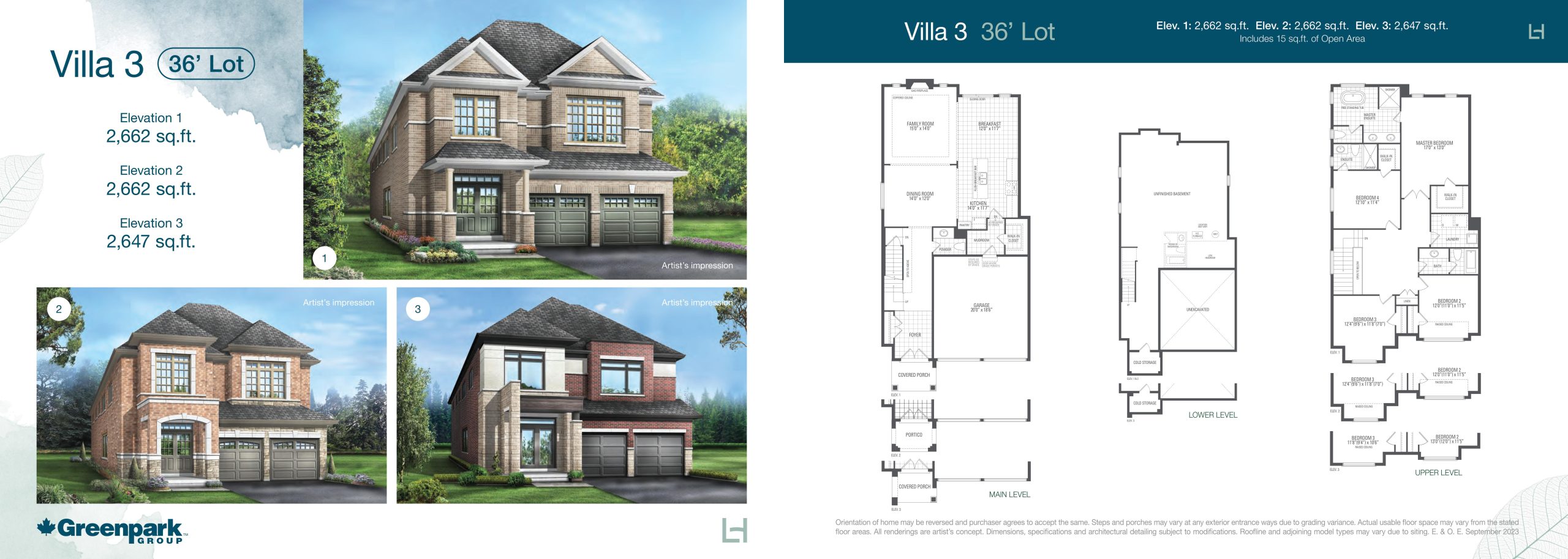 Villa 3 floor plan