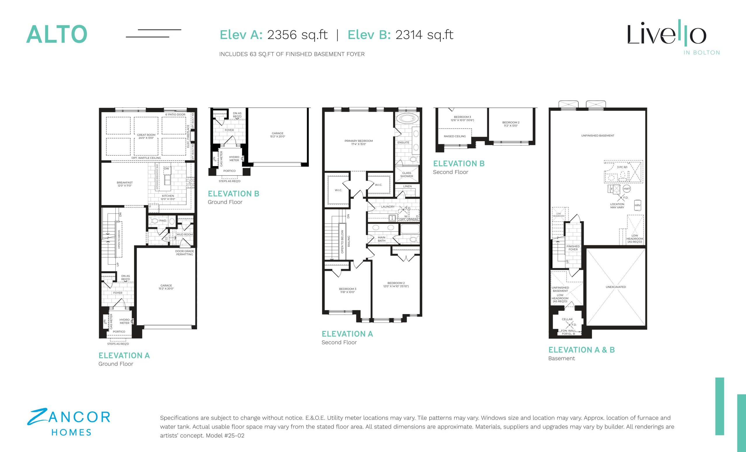 Alto - End floor plan