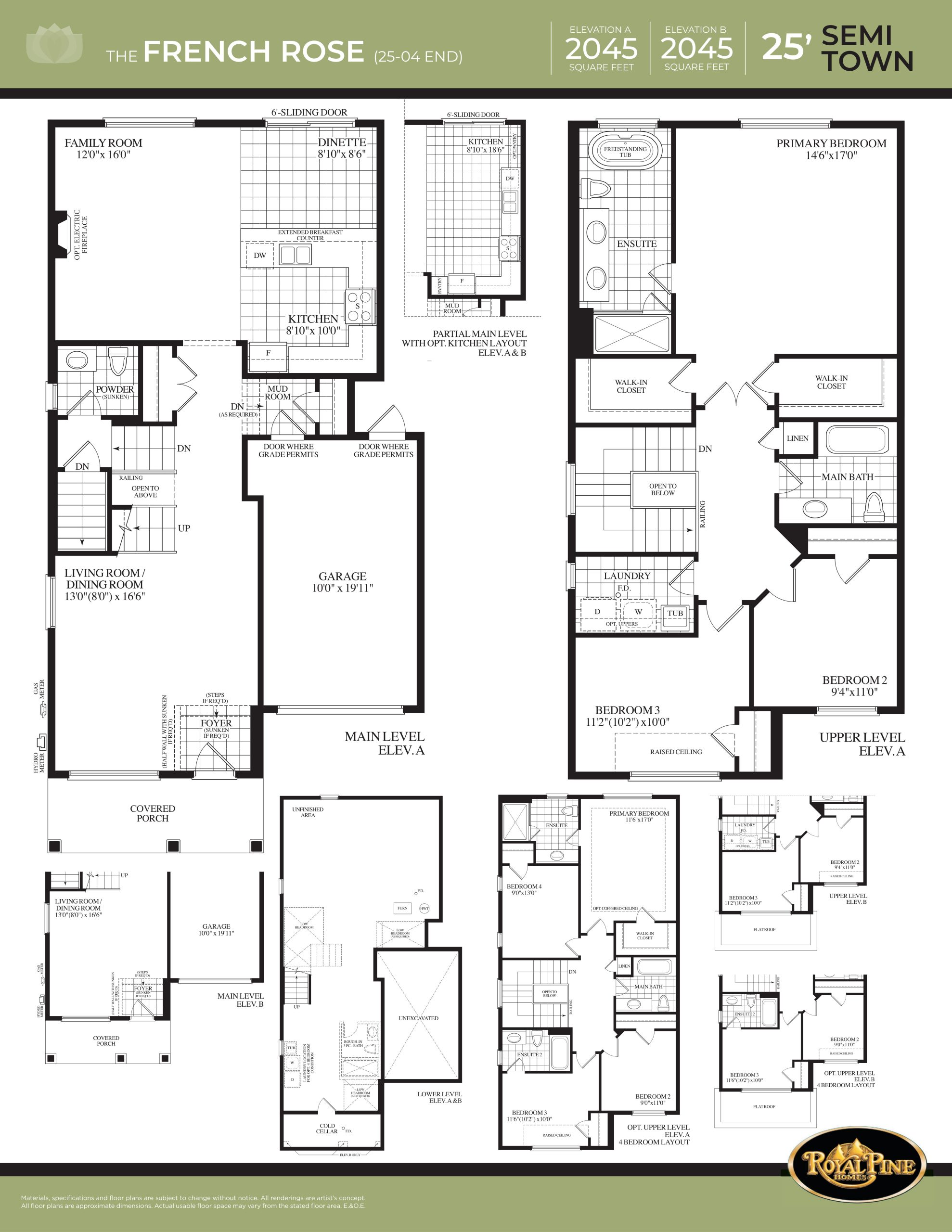 The French Rose floor plan