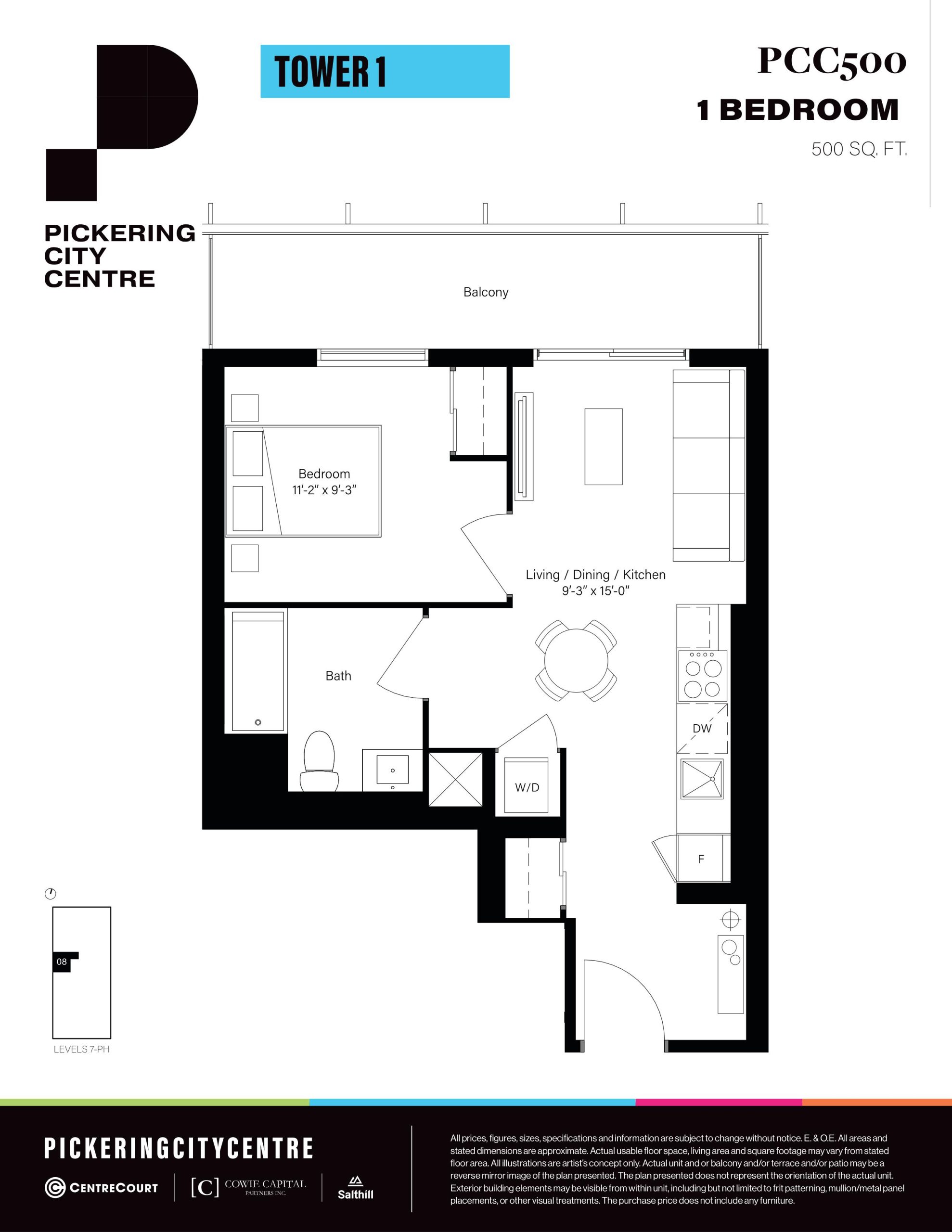 PCC500 floor plan