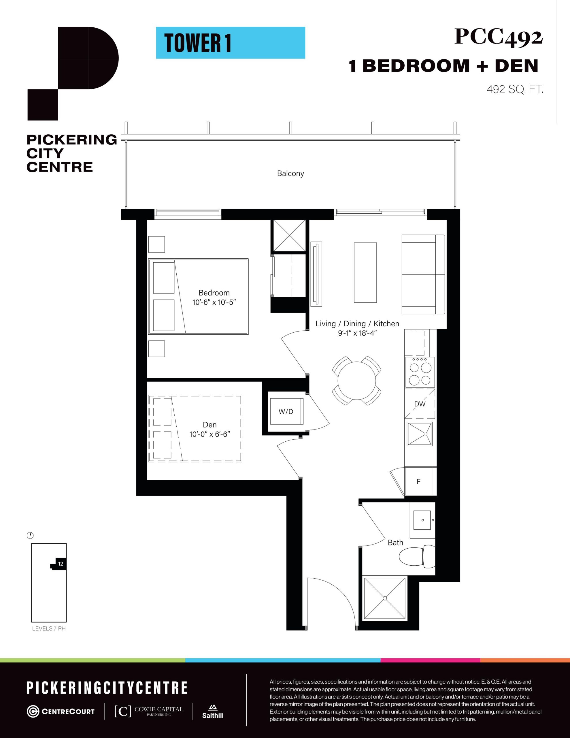 PCC492 floor plan