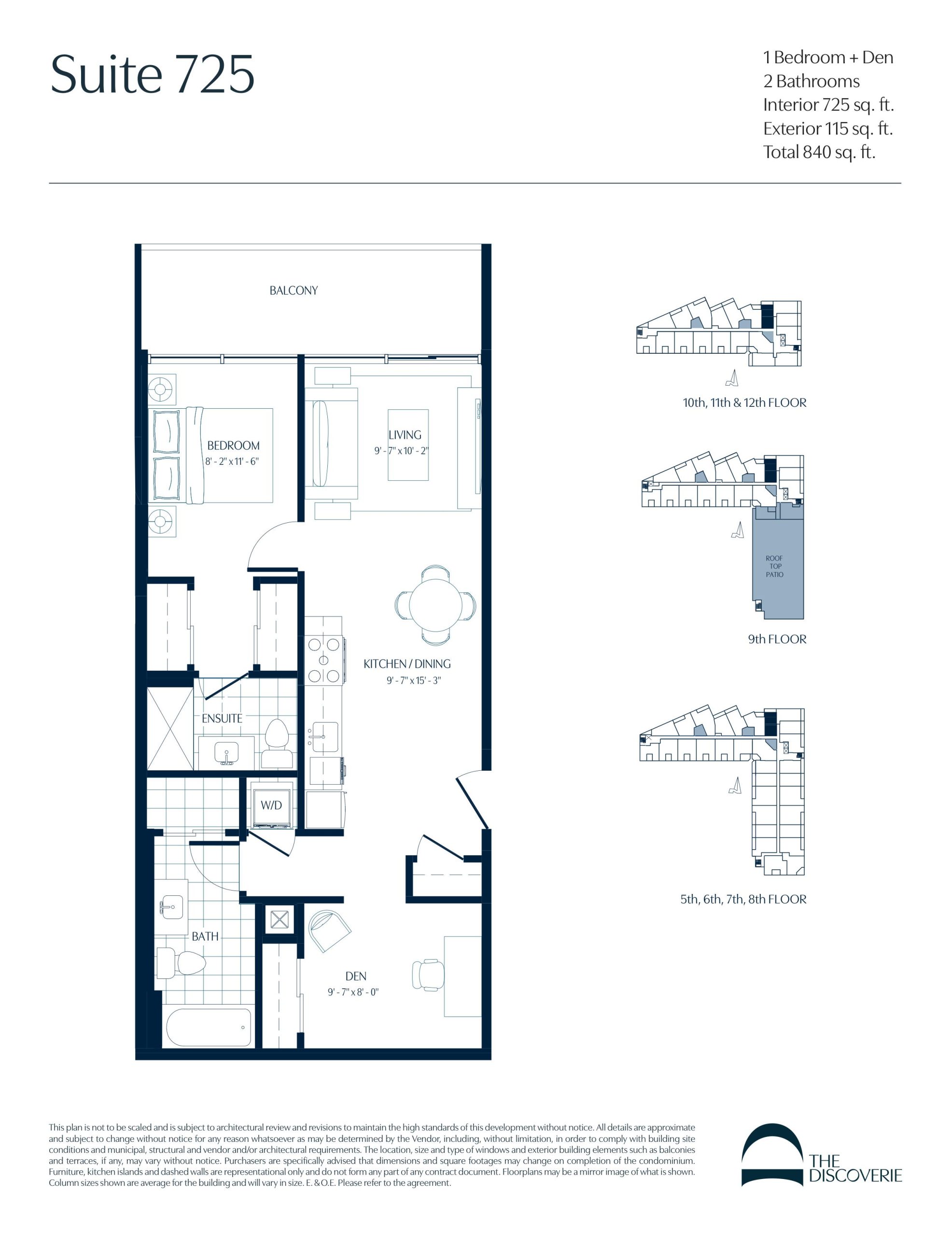 Suite 725 floor plan