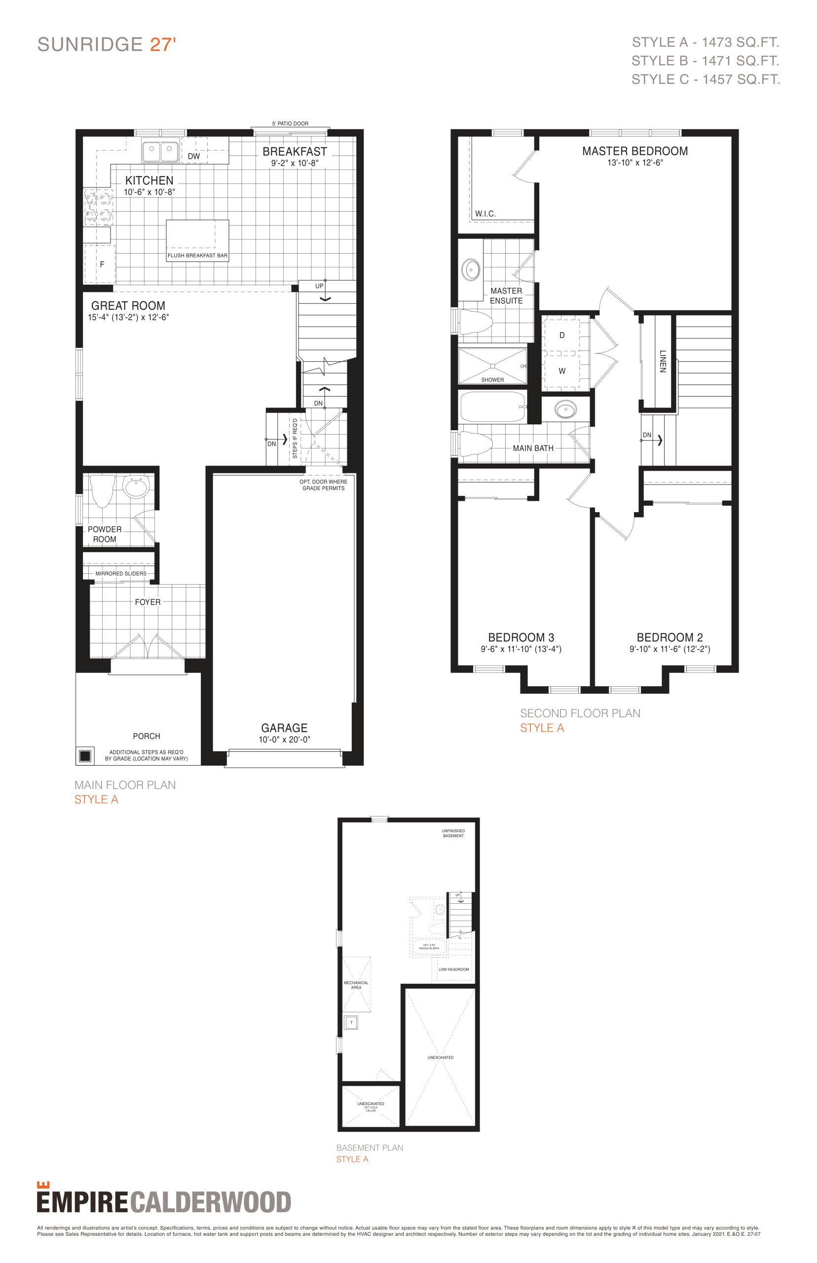 Sunridge floor plan
