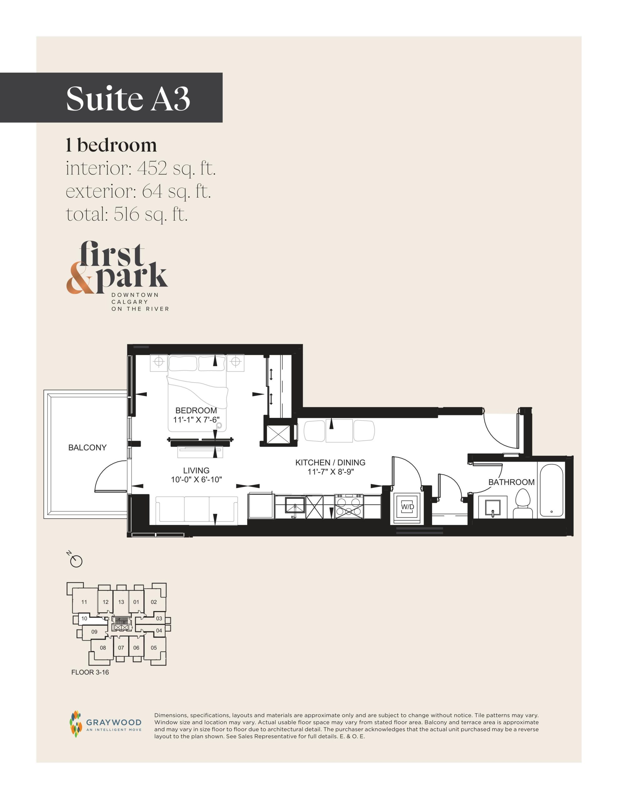 Suite A3 floor plan