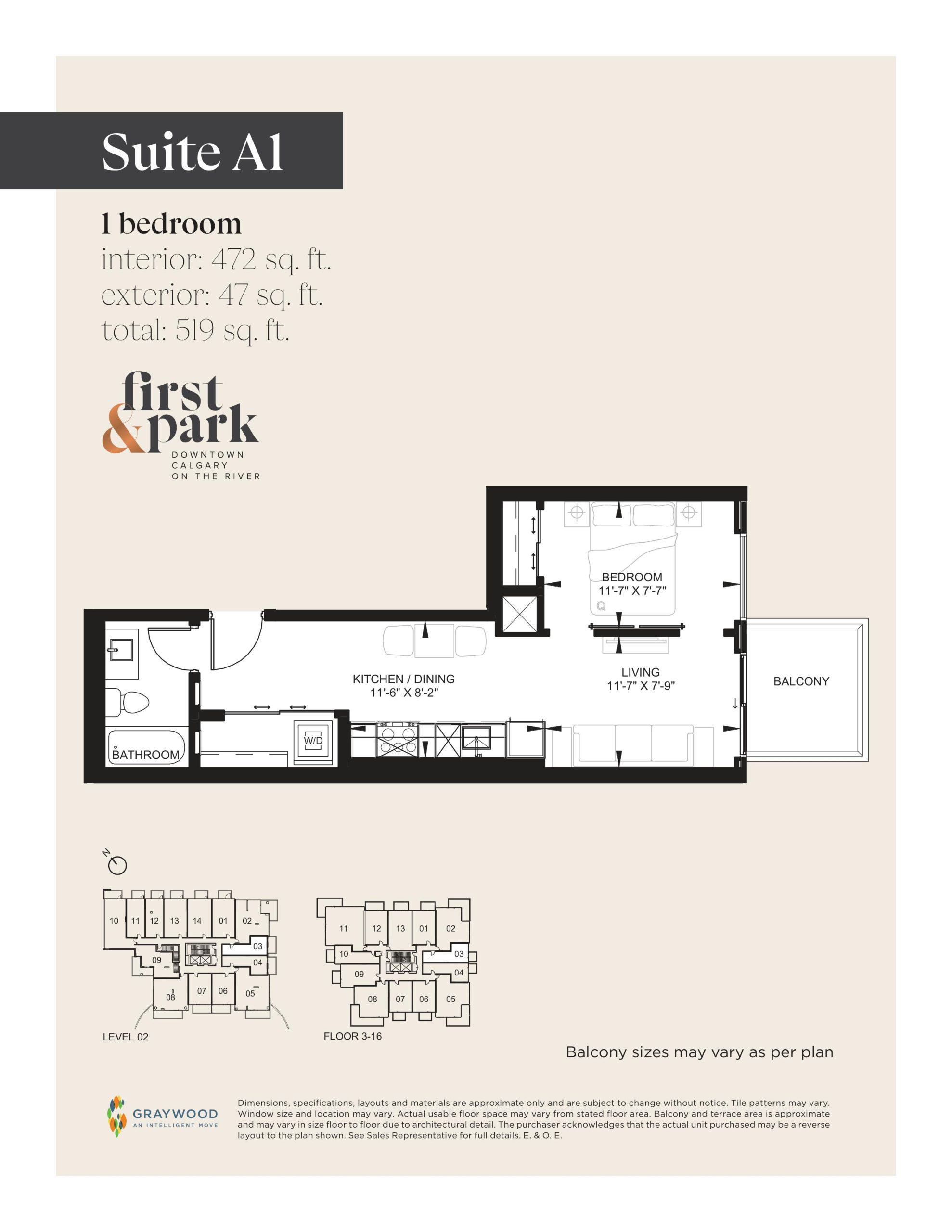 Suite A1 floor plan