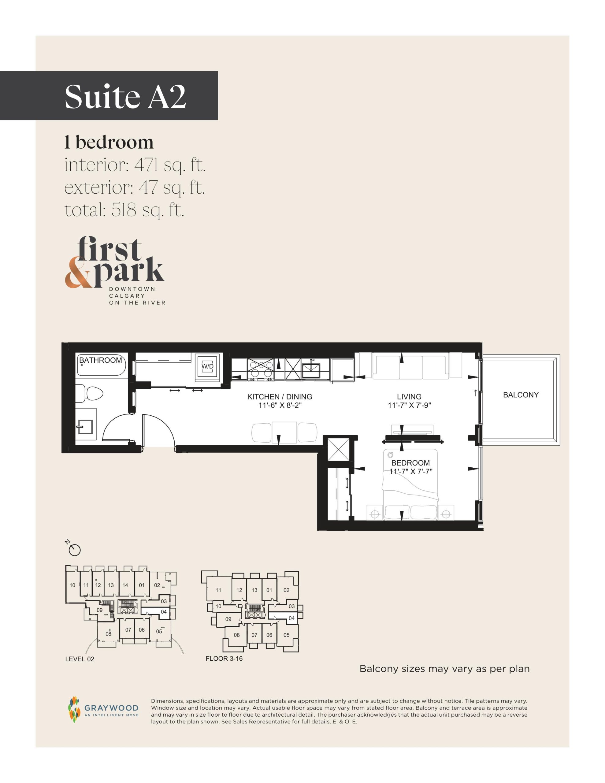 Suite A2 floor plan