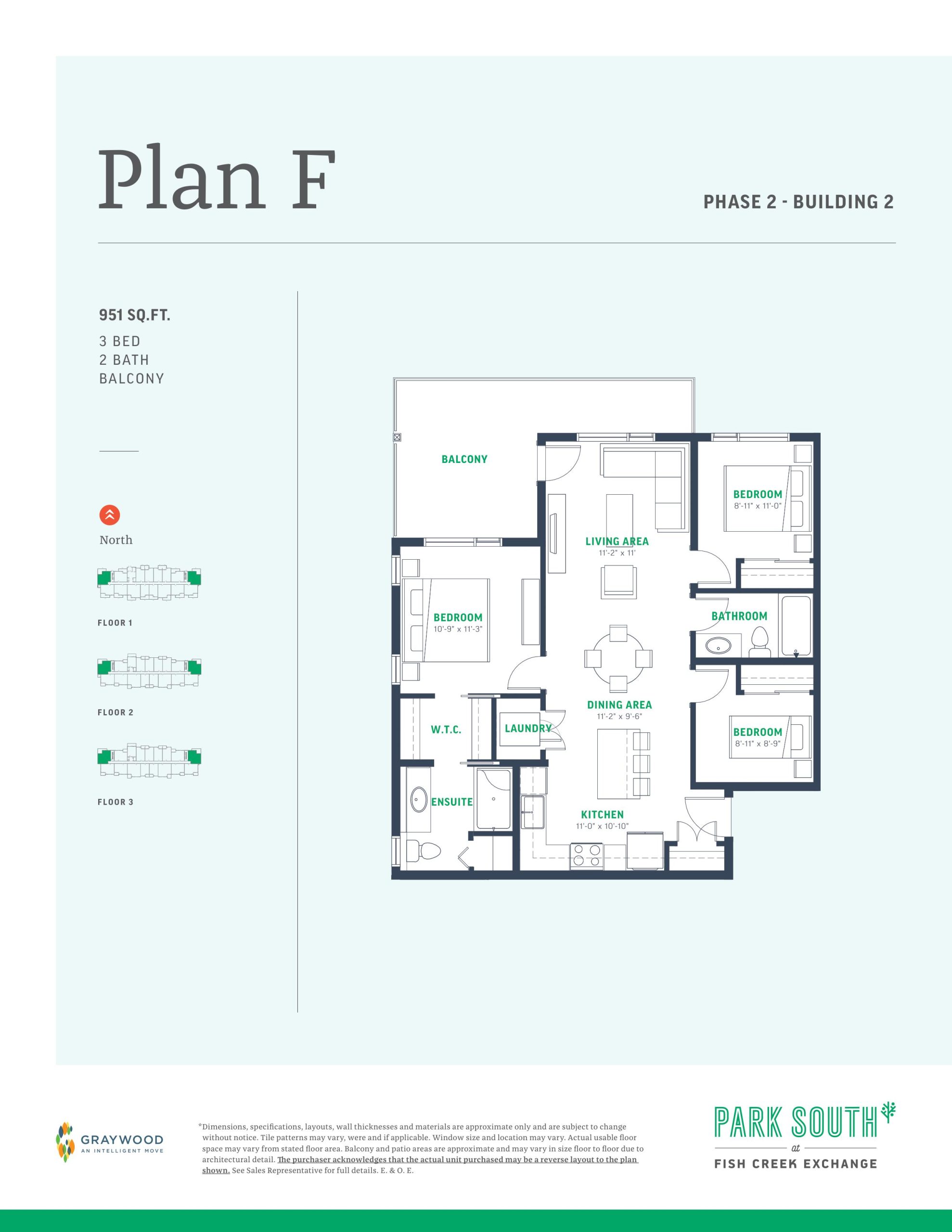 Plan F - Building 2 floor plan