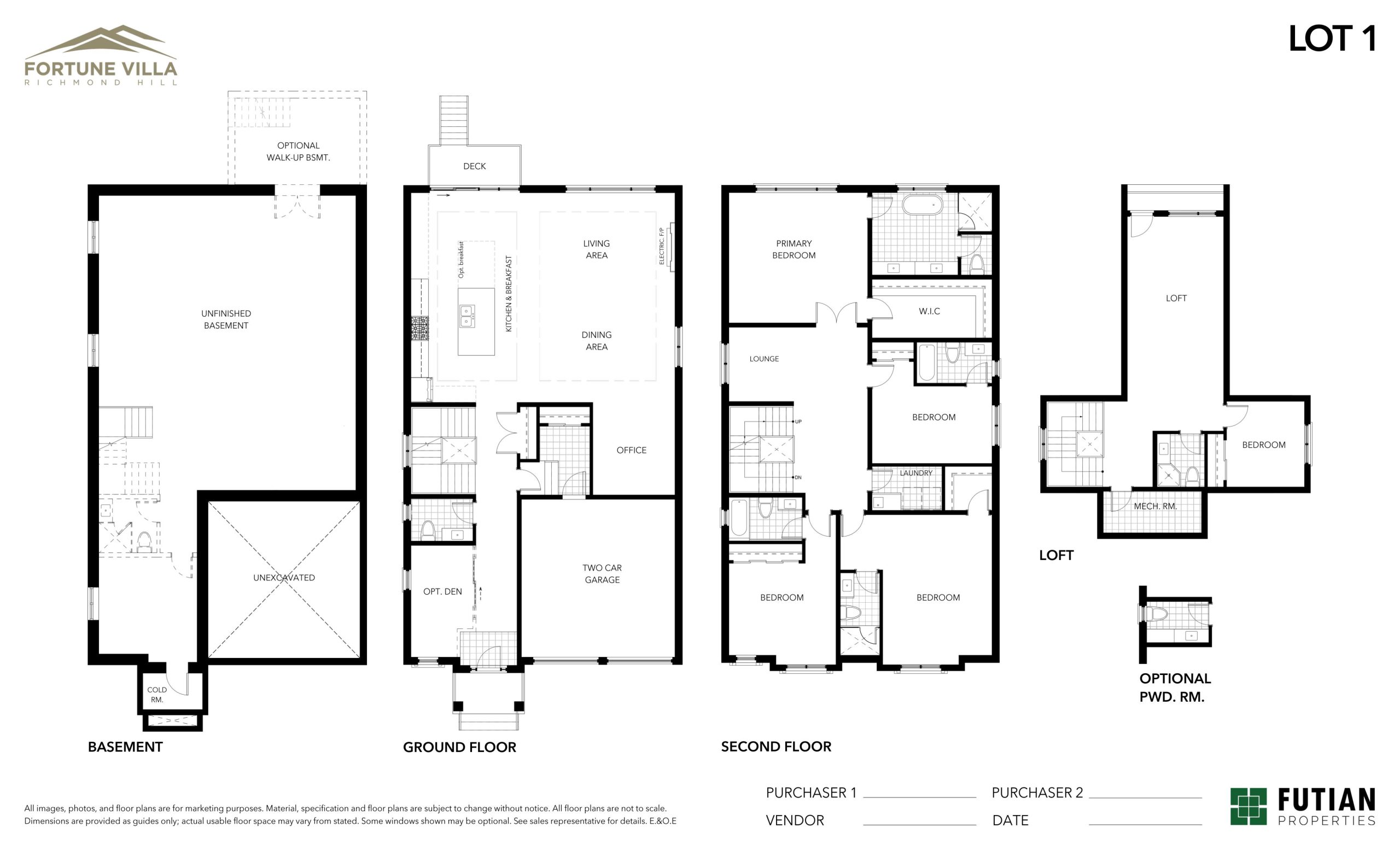 Lot 1 floor plan