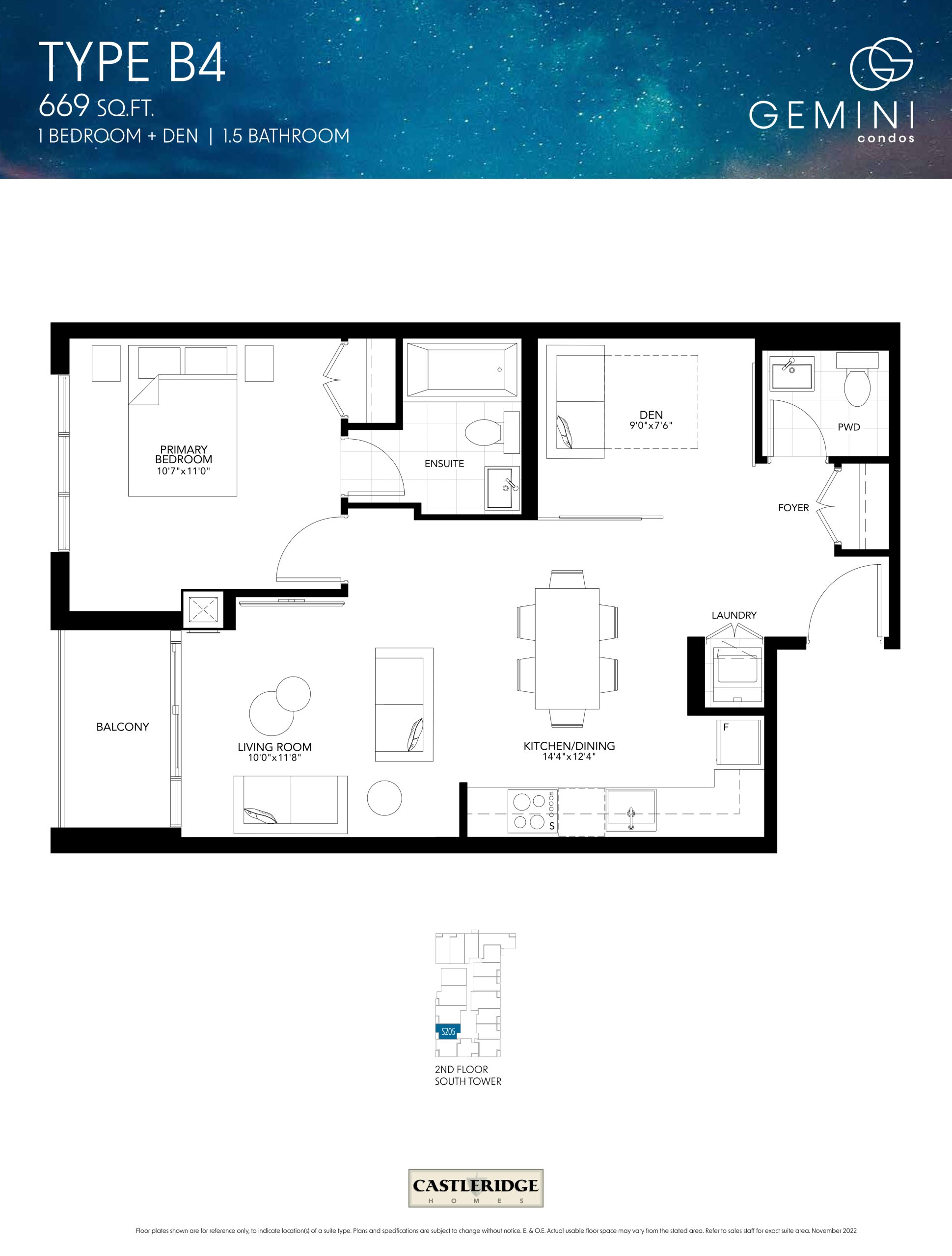 Type B4 floor plan