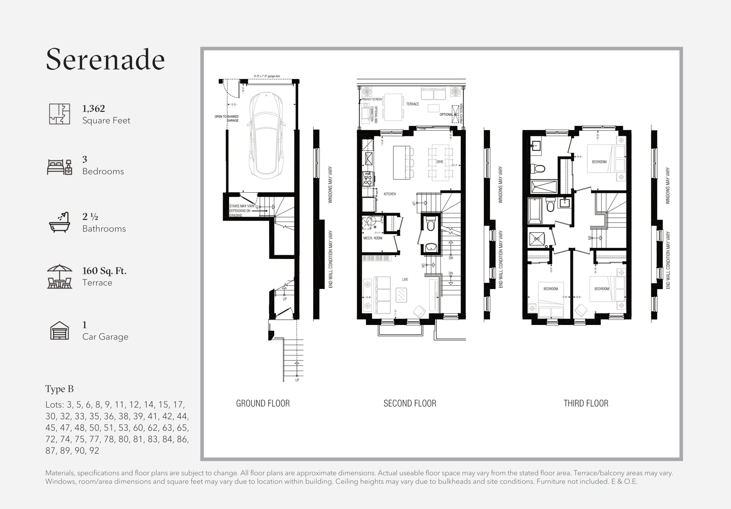 Serenade floor plan