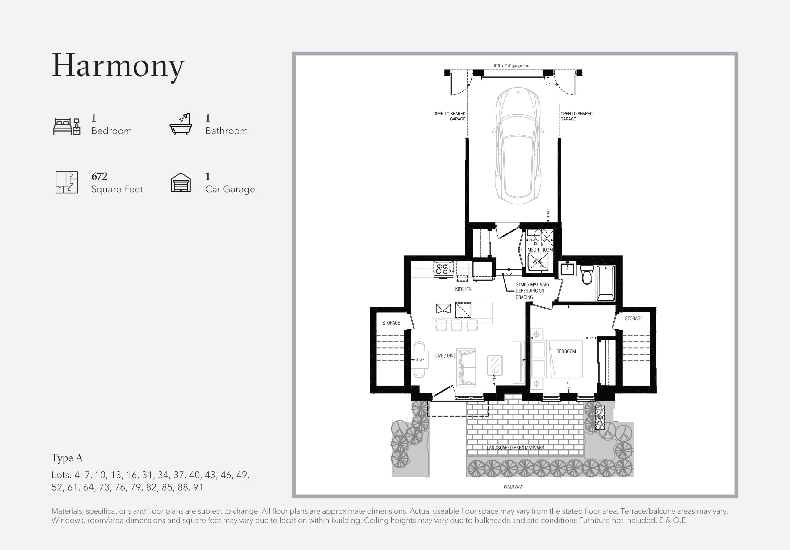 Harmony floor plan