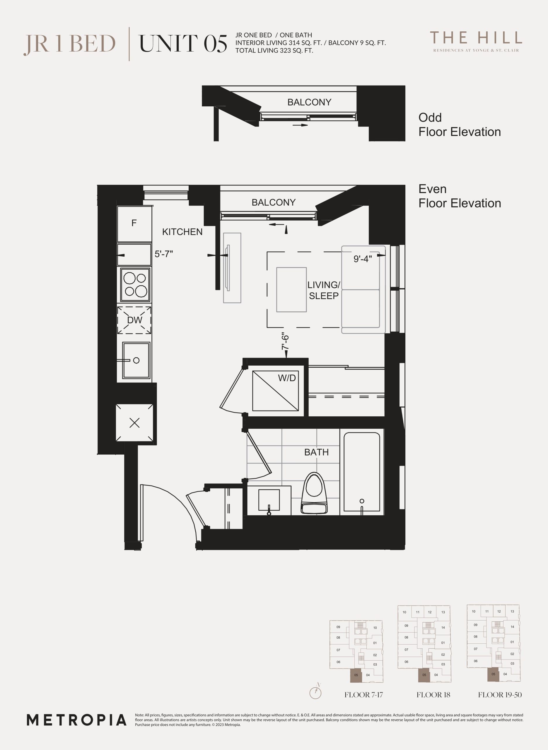 Unit 05 (with Balcony) floor plan