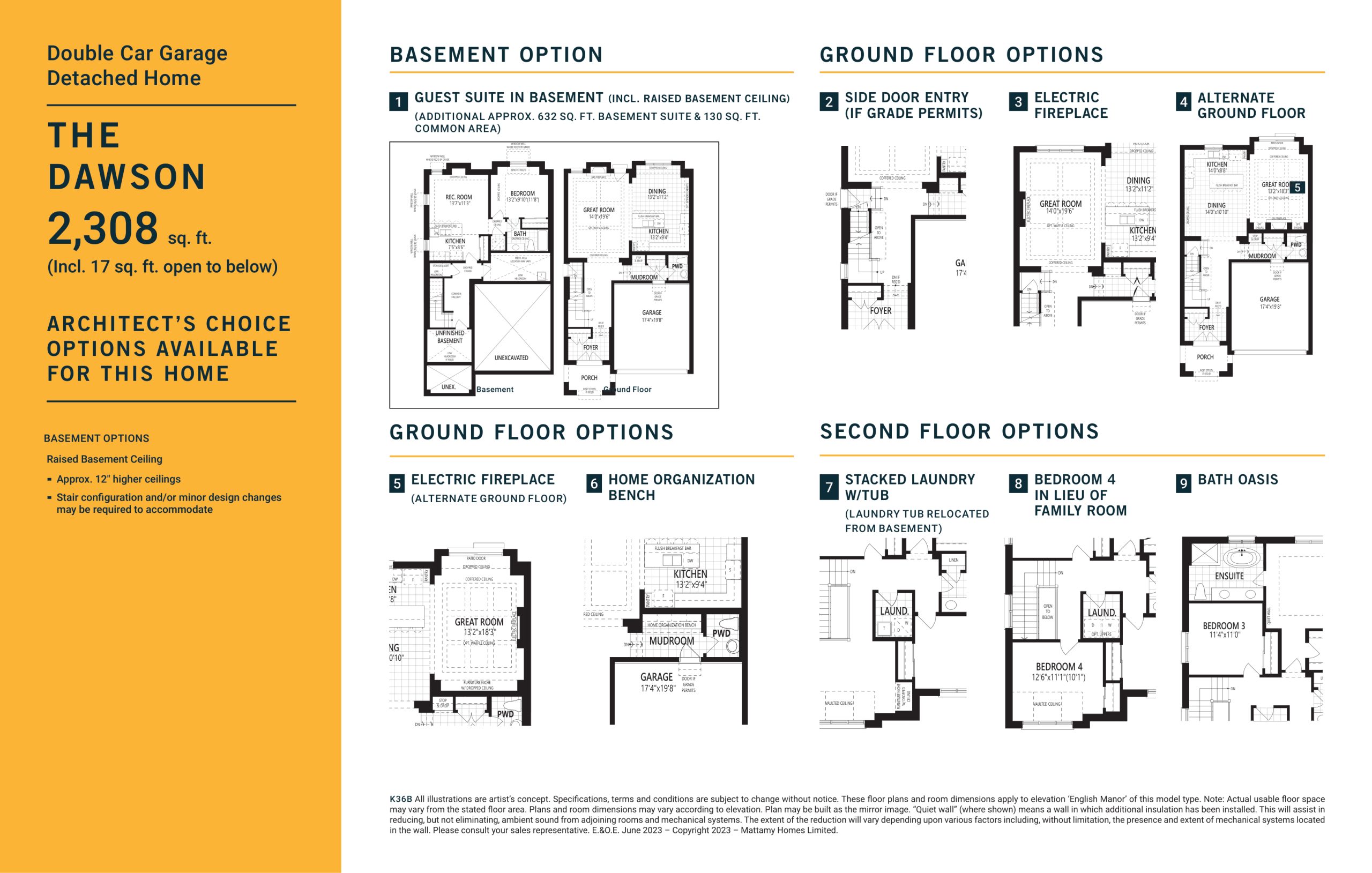 The Dawson (Ground Floor Options) floor plan