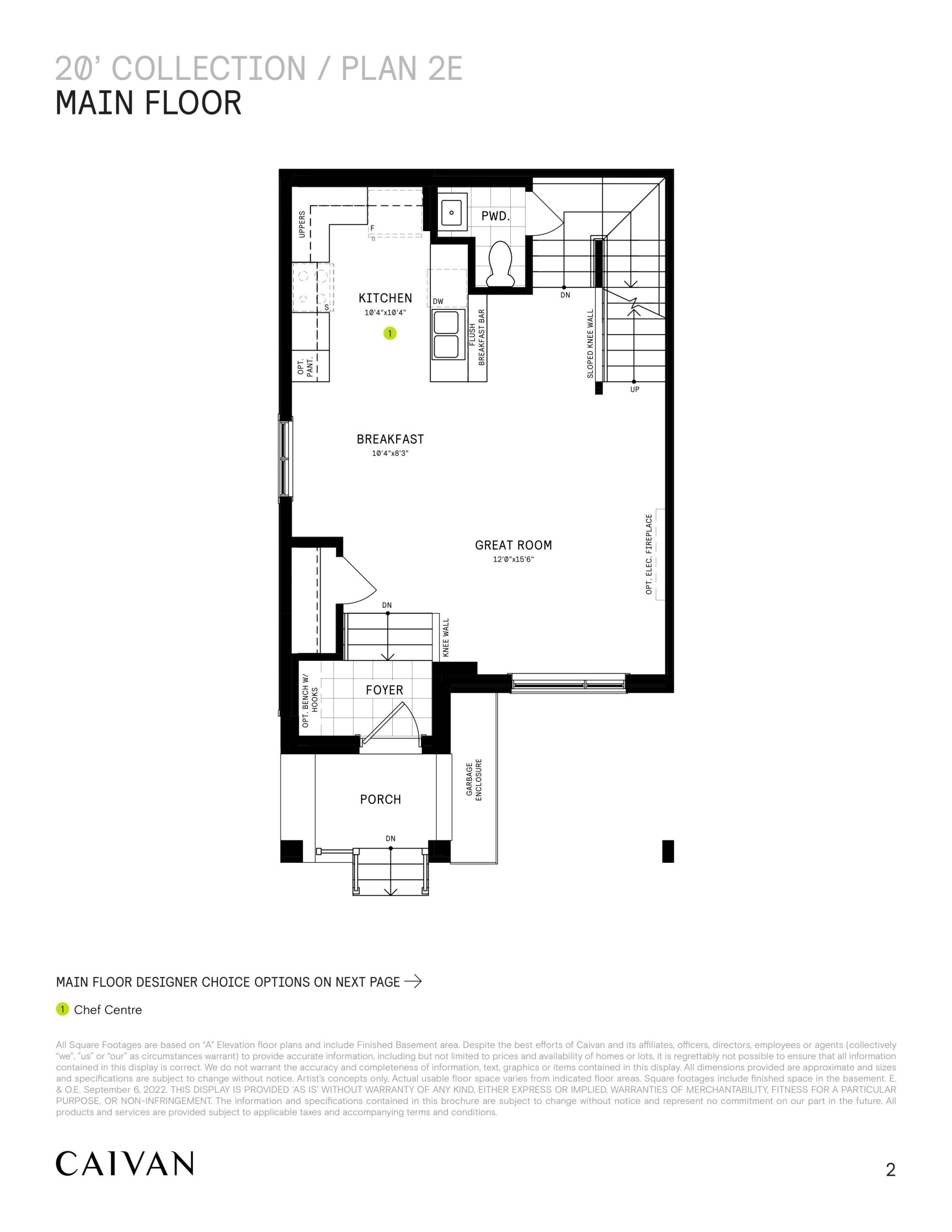 20' Collection / Plan 2E floor plan